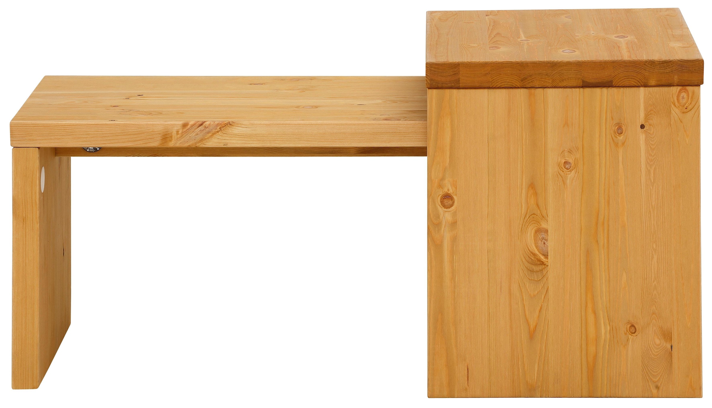 Home affaire Couchtisch »Leinz«, (Set, 2 St.), aus Kiefer, Tischplatten in zwei Stärken erhältlich, Breite 100 cm