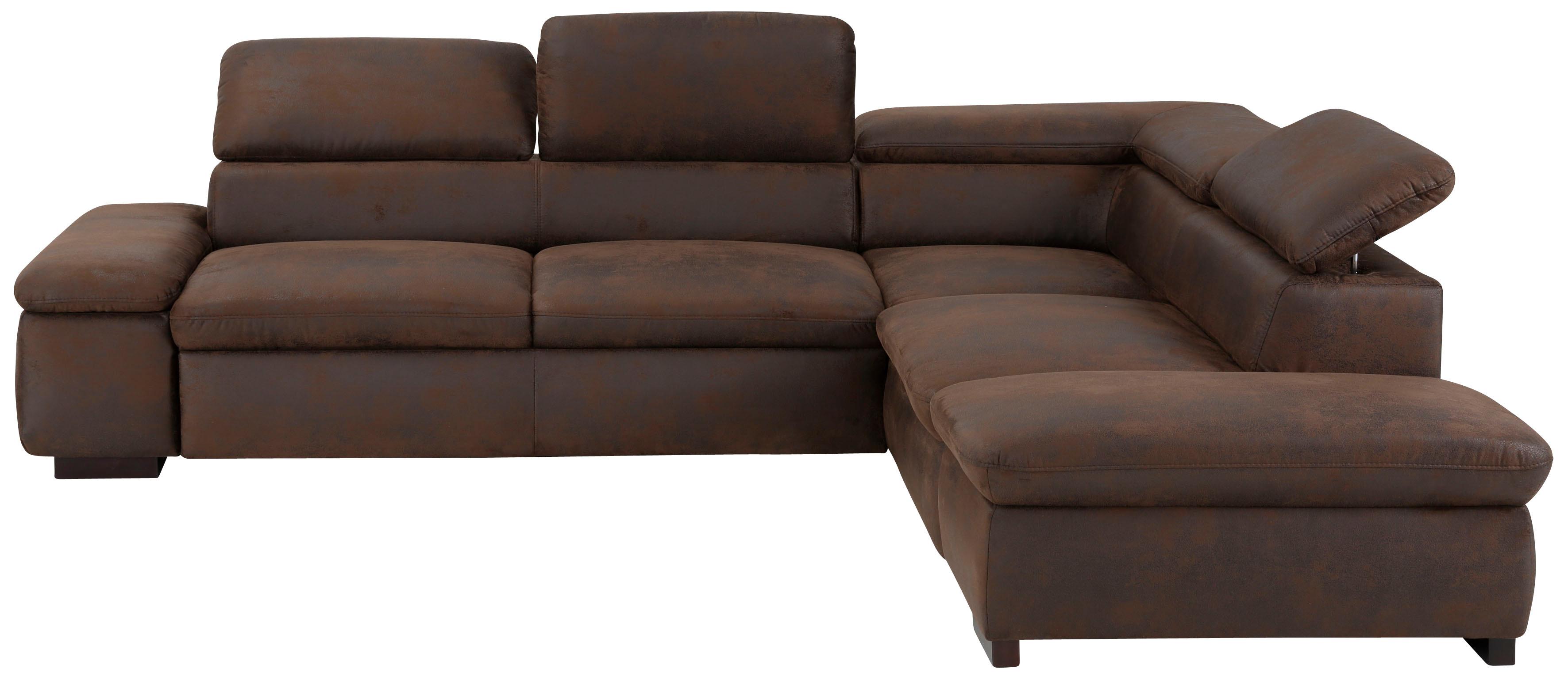 OTTO home Ecksofa "Alberto L-Form" mit Kopfteilverstellung, wahlweise mit Schlaffunktion