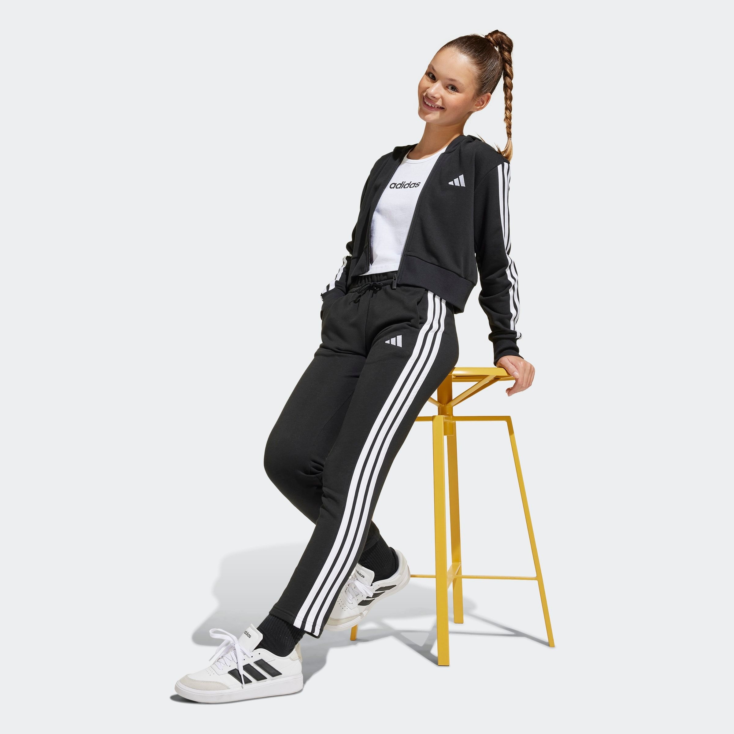 adidas Sportswear Kapuzensweatshirt »JG 3S FT FZ CRO«
