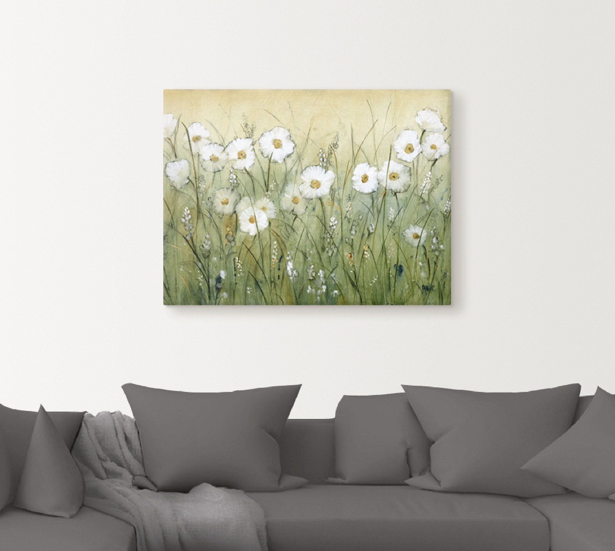 Artland Wandbild »Gänseblümchenfrühling II«, Blumen, (1 St.), als Alubild, Outdoorbild, Leinwandbild, Poster, Wandaufkleber