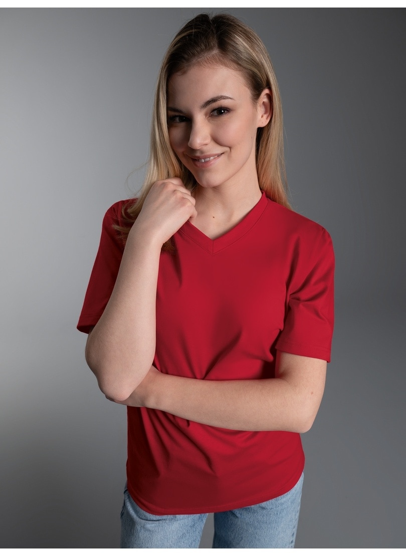 Trigema T-Shirt »TRIGEMA V-Shirt DELUXE« 1 Stk.