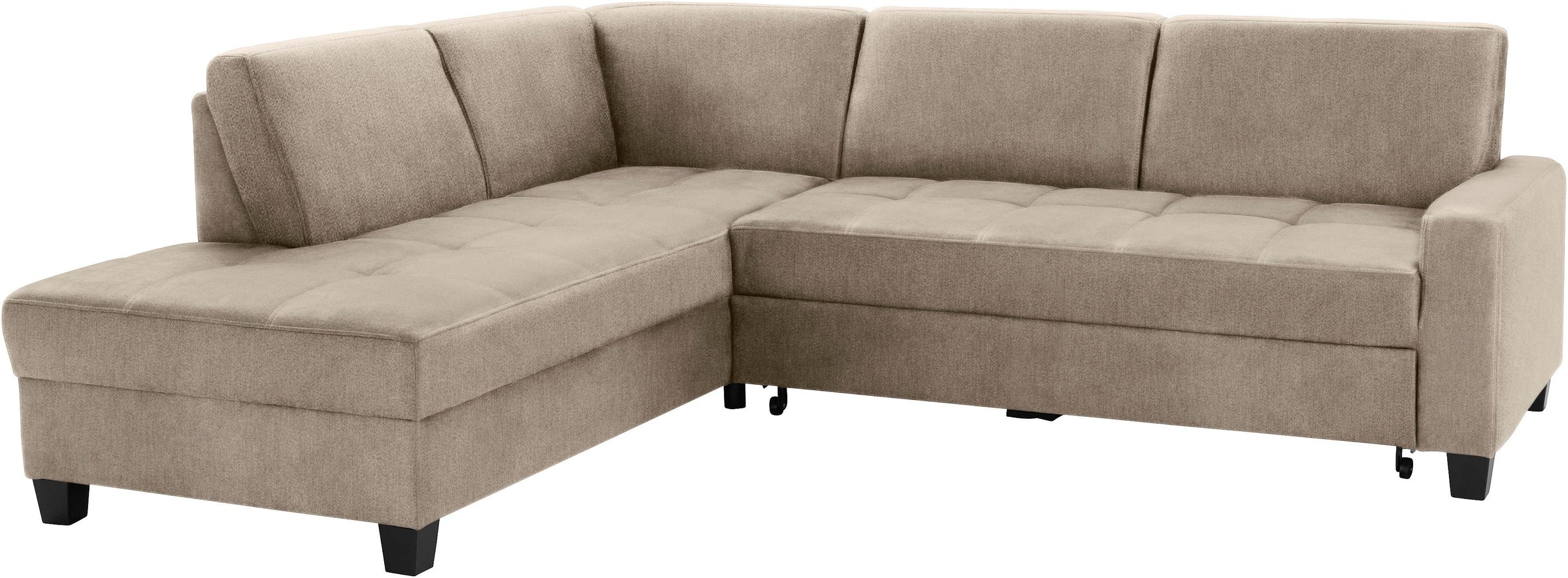 DOMO collection Ecksofa "Florentina zeitlos und elegant, Sitznähte als Desi günstig online kaufen