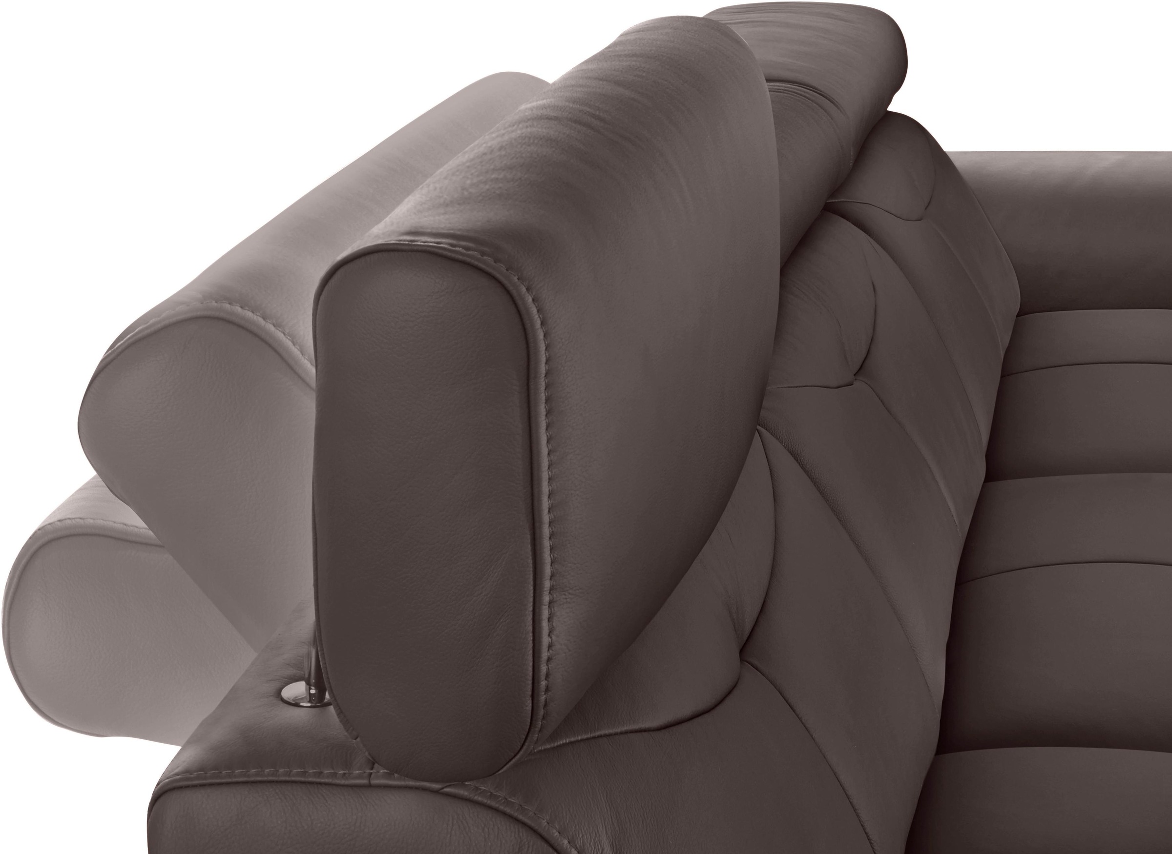 exxpo - sofa fashion Ecksofa »Spring, super bequem, mit Armteil- und Kopfteilfunktion«, L-Form, wahlweise mit Bettfunktion und Bettkasten