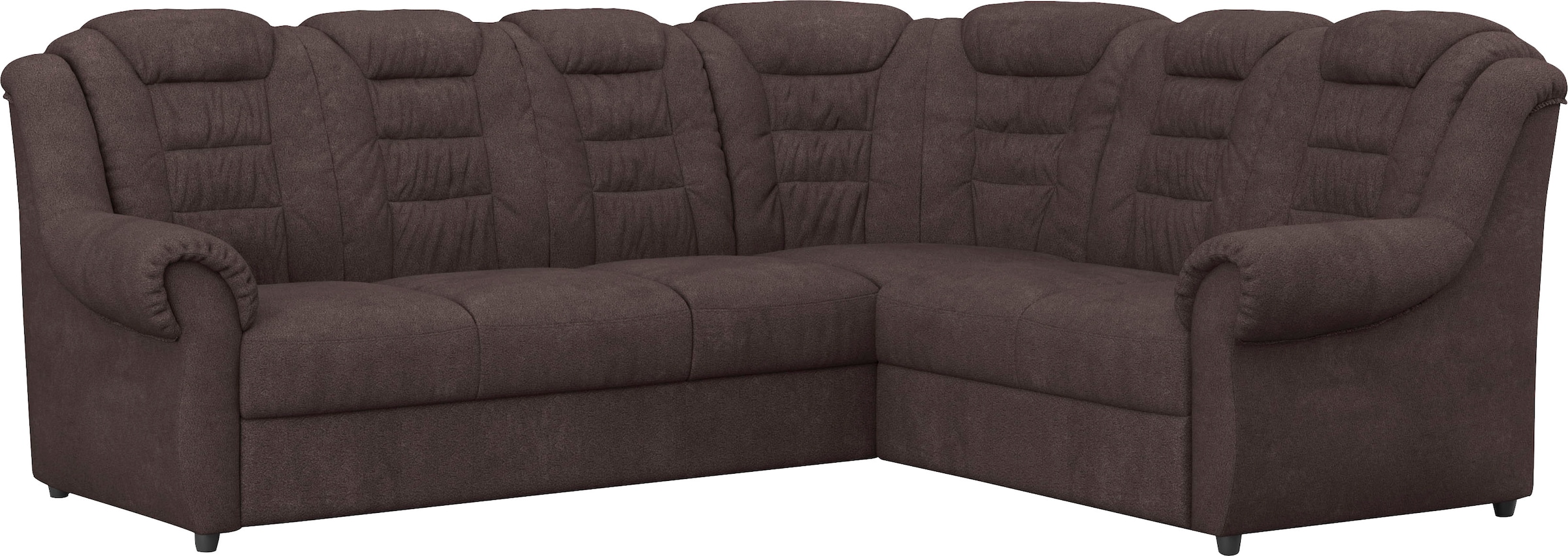 Home affaire Ecksofa »Boston L-Form«, mit hoher Rückenlehne, optional mit Bettfunktion und Stauraum