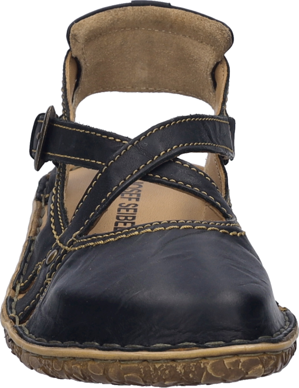 Sandale JOSEF SEIBEL "Rosalie 13", Damen, Gr. 38, schwarz, Leder, Schuhe Sandale, Sommerschuh, Sandalette, Riemchensandale, im Used-Look 2