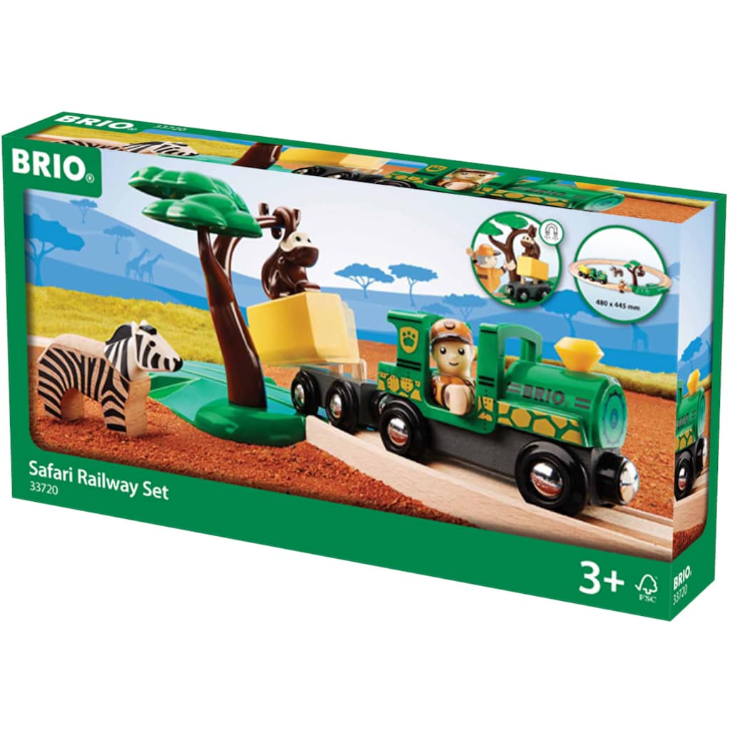 BRIO® Spielzeug-Eisenbahn »BRIO® WORLD, Safari Bahn Set«, (Set)