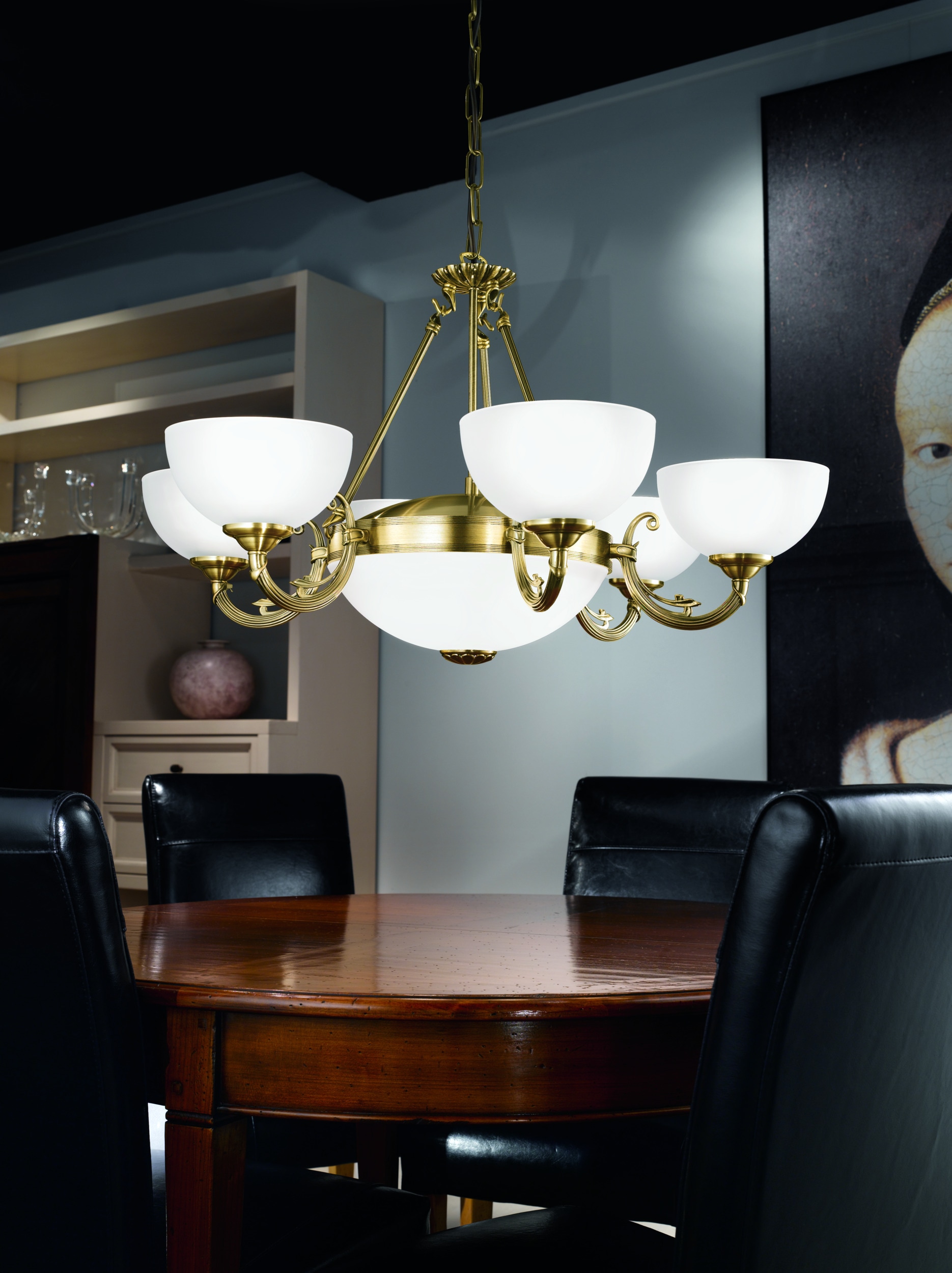 EGLO Hängeleuchte »SAVOY Pendellampe - Metallguss - E14;E27 - 6X40W;2X60W - IP20« E14 | E27 1 Stk. Hängelampe, Deckenlampe, Wohnzimmer, Esszimmer, H110 x Ø74 cm
