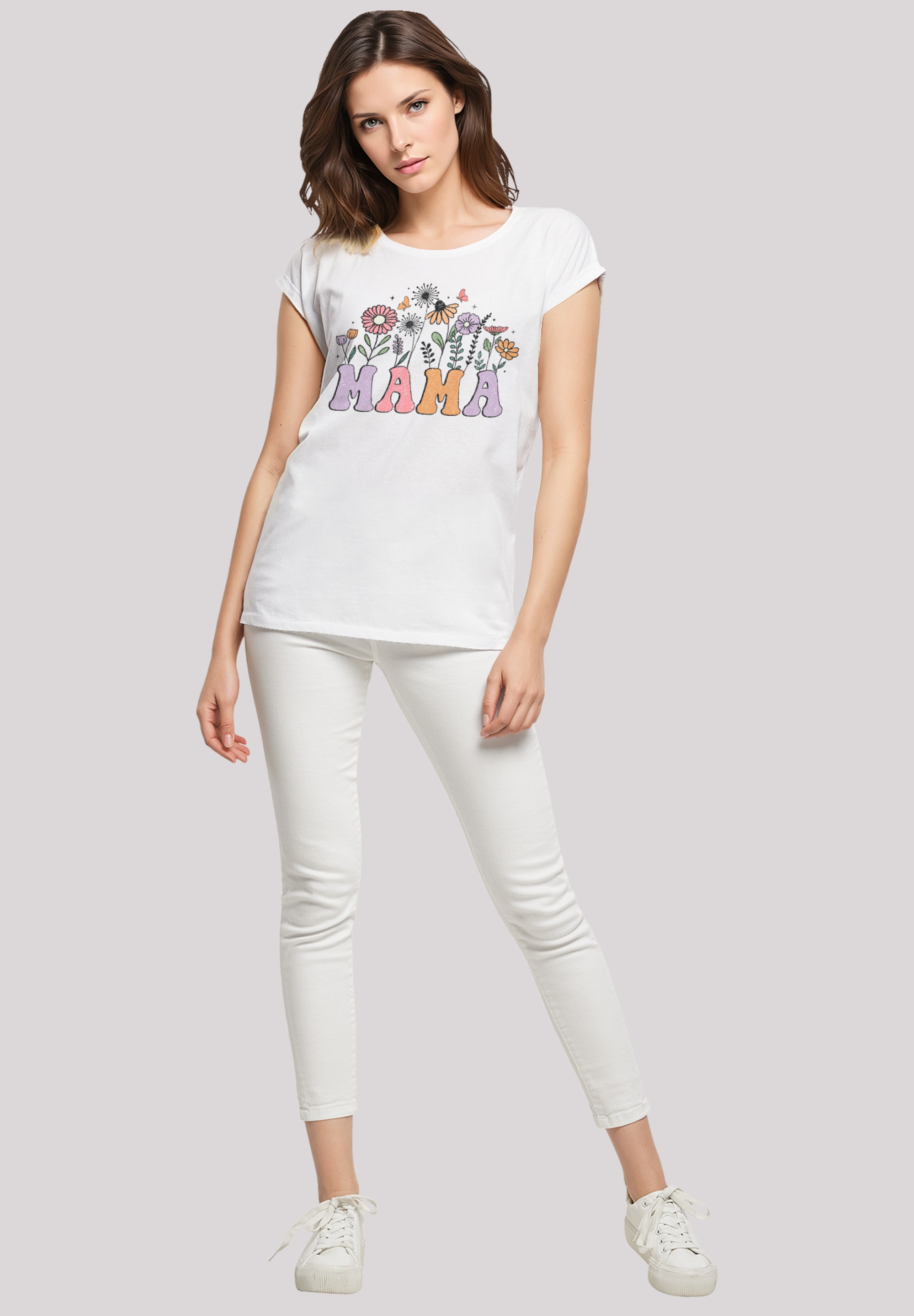 F4NT4STIC T-Shirt »Muttertags Blumen Mama«, Premium Qualität