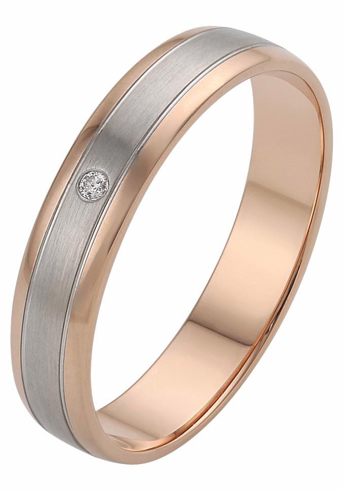 Firetti Trauring »Schmuck Geschenk Gold 375 Hochzeit Ehering "LIEBE"«, Made in Germany, wahlweise mit oder ohne Brillant