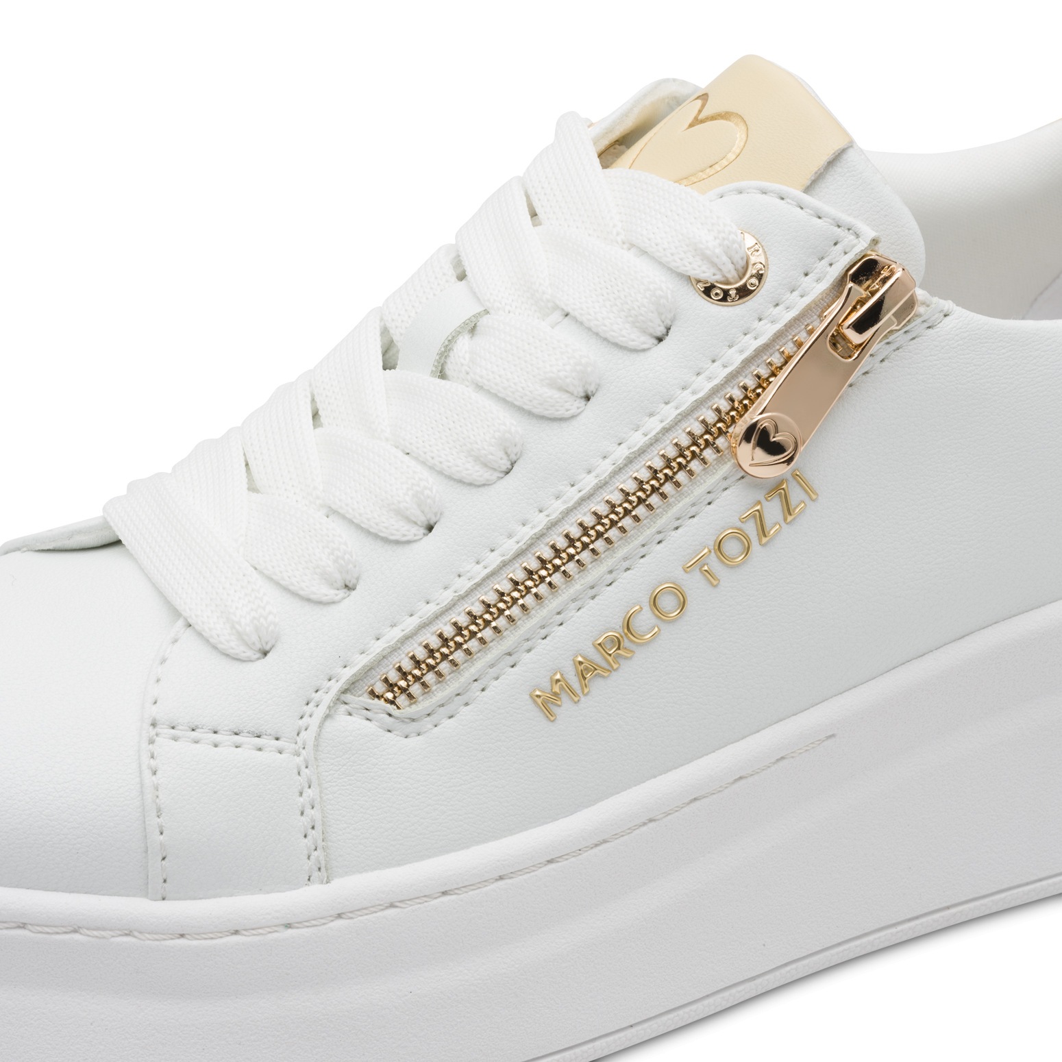 Thumbnail - MARCO TOZZI Plateausneaker Freizeitschuh, Halbschuh, Schnürschuh mit Außenreißverschluss