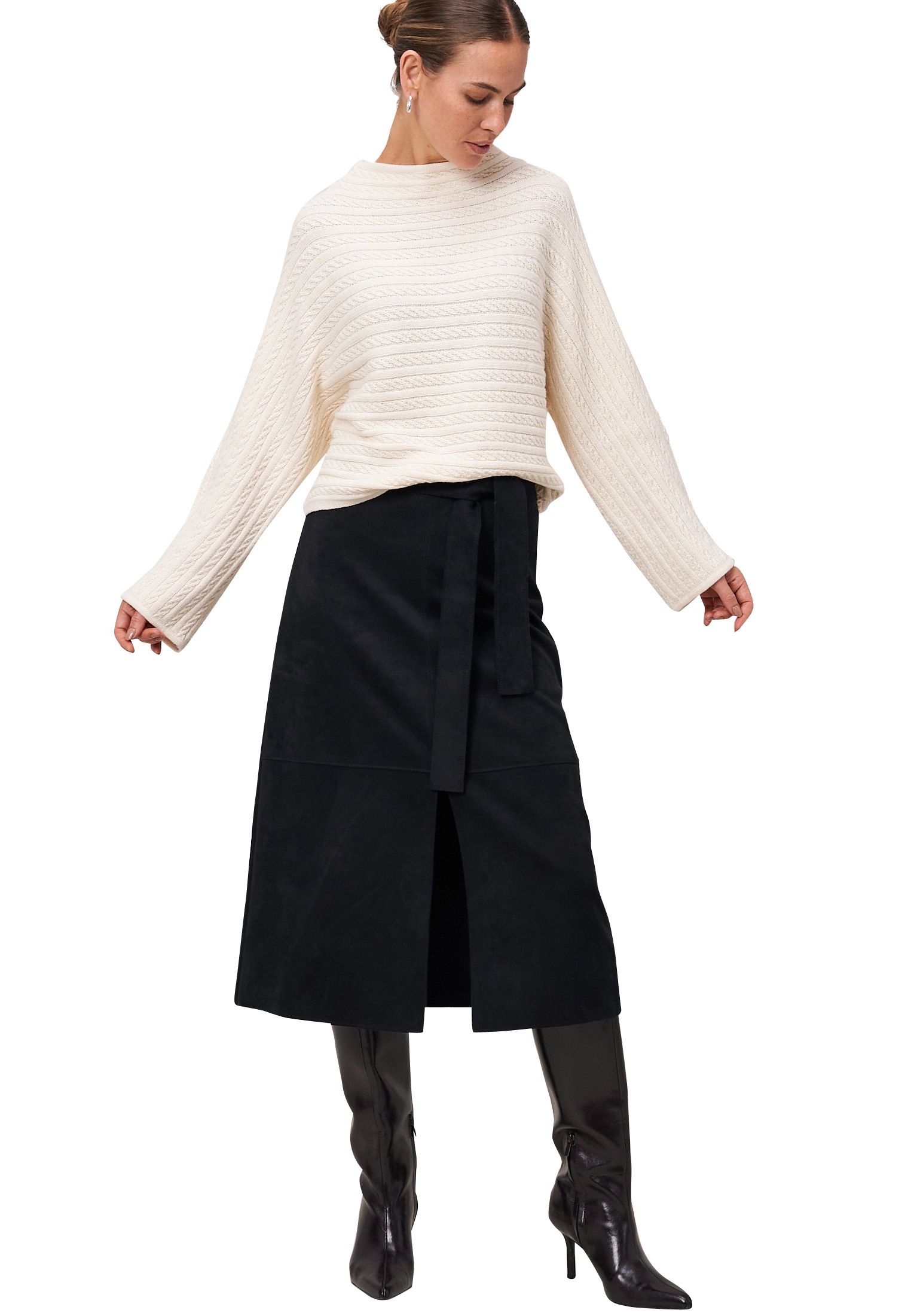 Zero Strickpullover »zero Damen Pullover mit Zopfmuster«, (1 tlg.), Plain/ohne Details