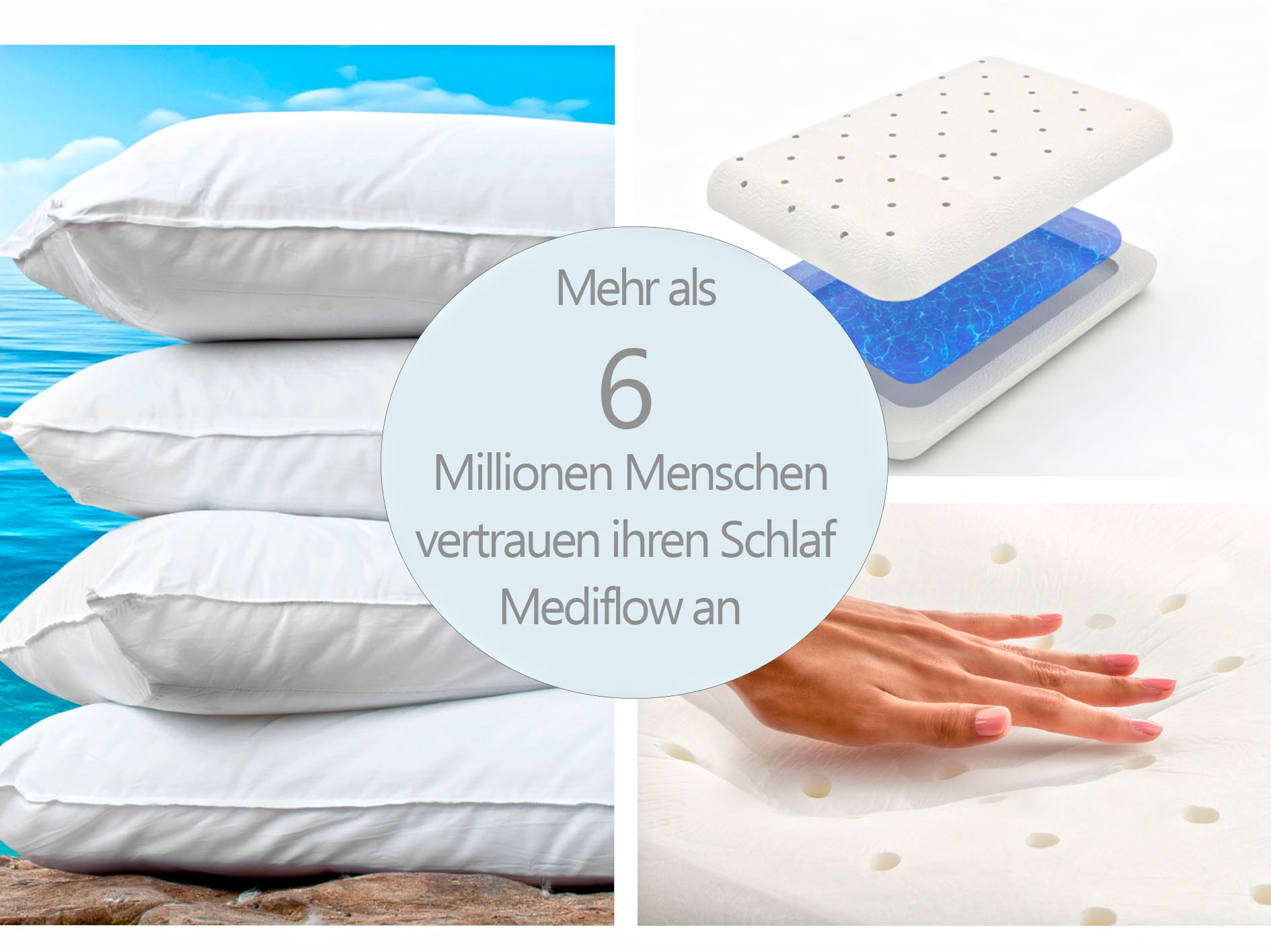 Black Friday Mediflow Wasserkissen »Mediflow Original Visco-Gelschaum- Wasserkissen«, (1 tlg.) | BAUR