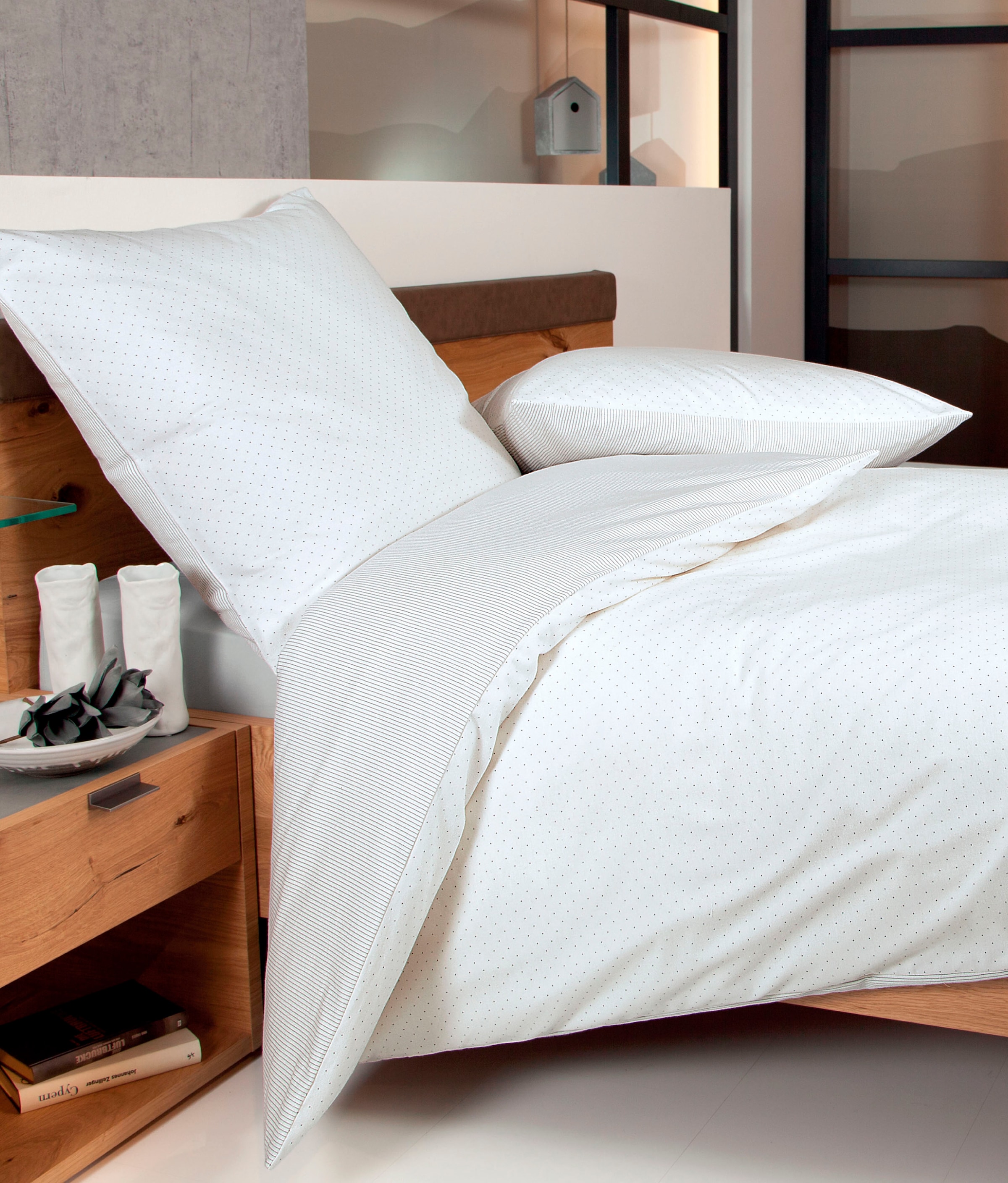 Janine Bettwäsche "DAVOS 6505/" 2 Stk. mit Reißverschluss günstig online kaufen