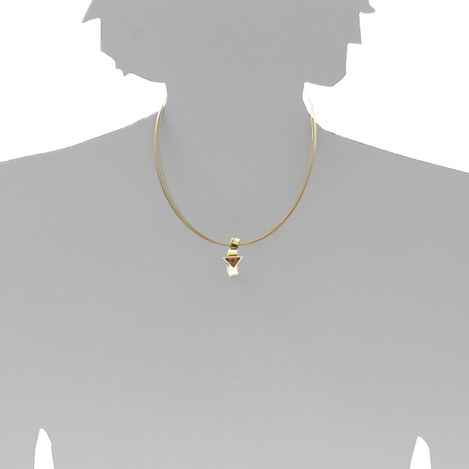 OSTSEE-SCHMUCK Kettenanhänger »- Gleiter-Ingiara - Gold 333/000 - Bernstein«