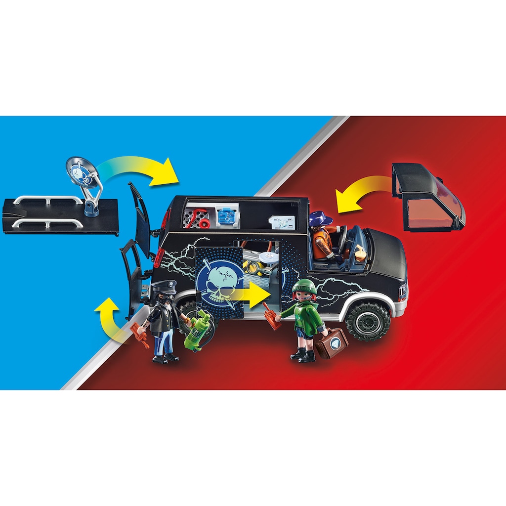 Playmobil® Konstruktions-Spielset »Polizei-Helikopter: Verfolgung des Fluchtfahrzeugs (70575)«, (124 St.)