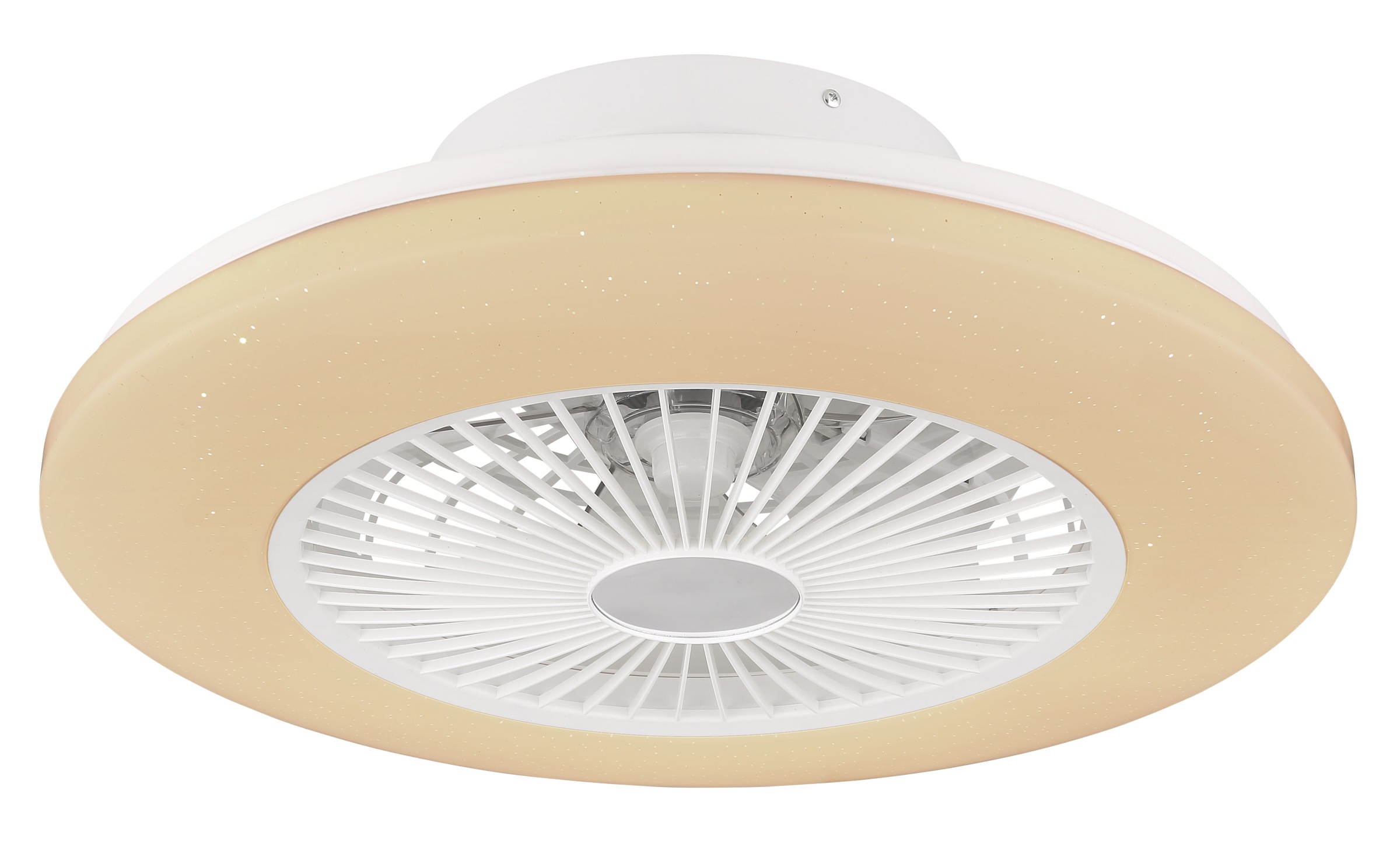 GLOBO LIGHTING Deckenleuchte »TRAVO« LED-Modul 1 Stk. Ventilator/ Küche / Wohnbereich / Schlafzimmer /schwarz / Flügel innen