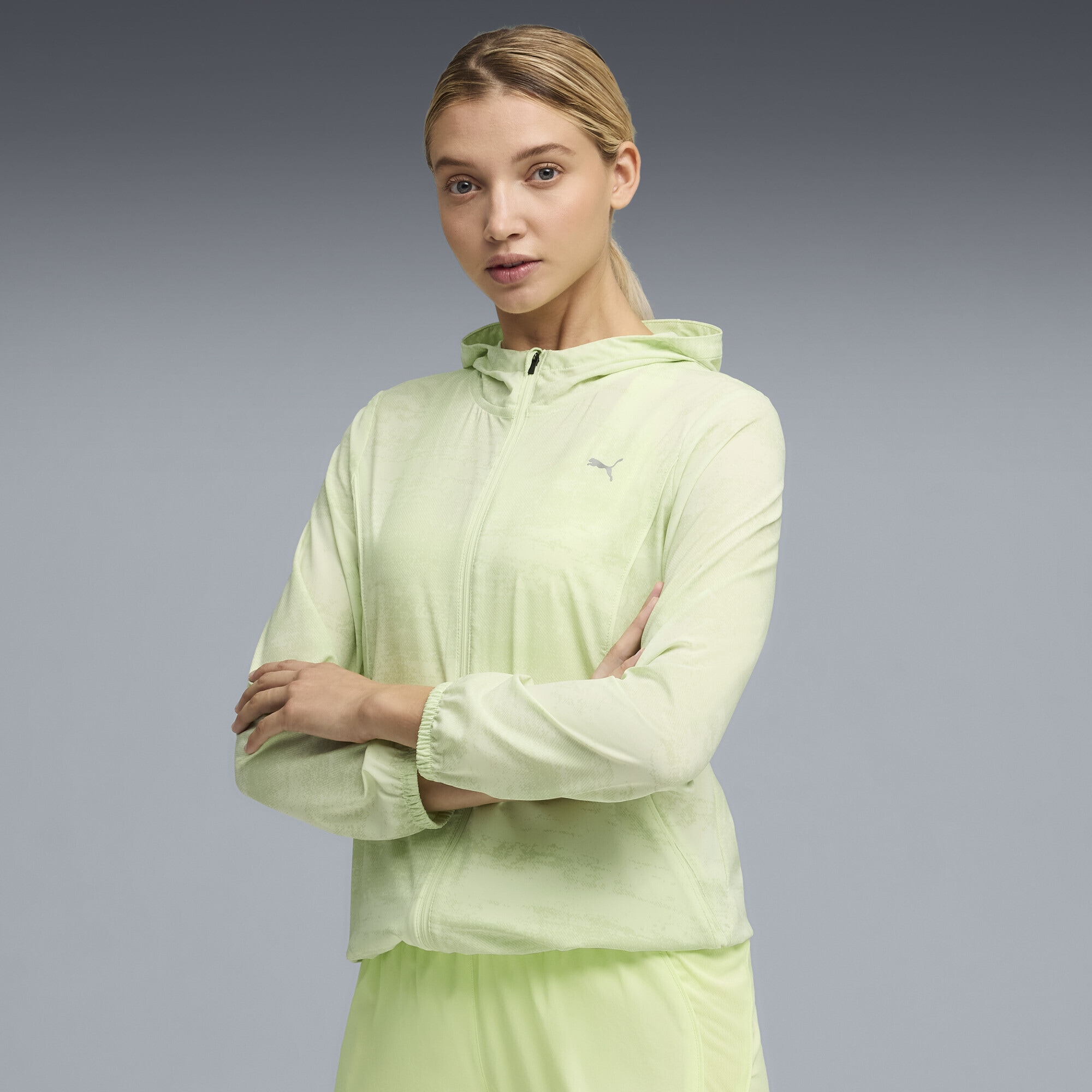 PUMA Trainingsjacke »Run Velocity Gewebte Jacke mit Print Damen«