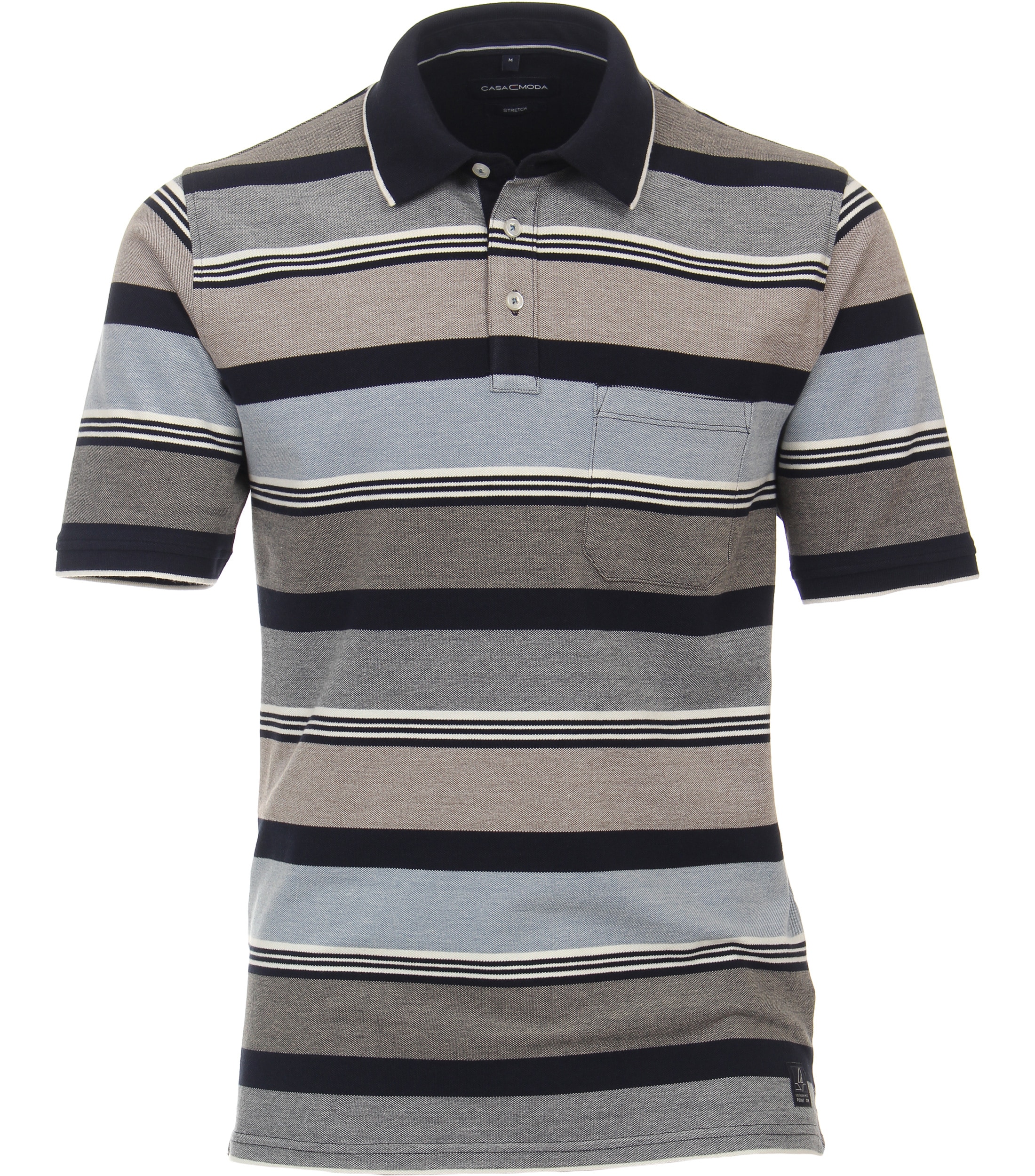 CASAMODA Poloshirt "CASAMODA Polo-Shirt gestreift"