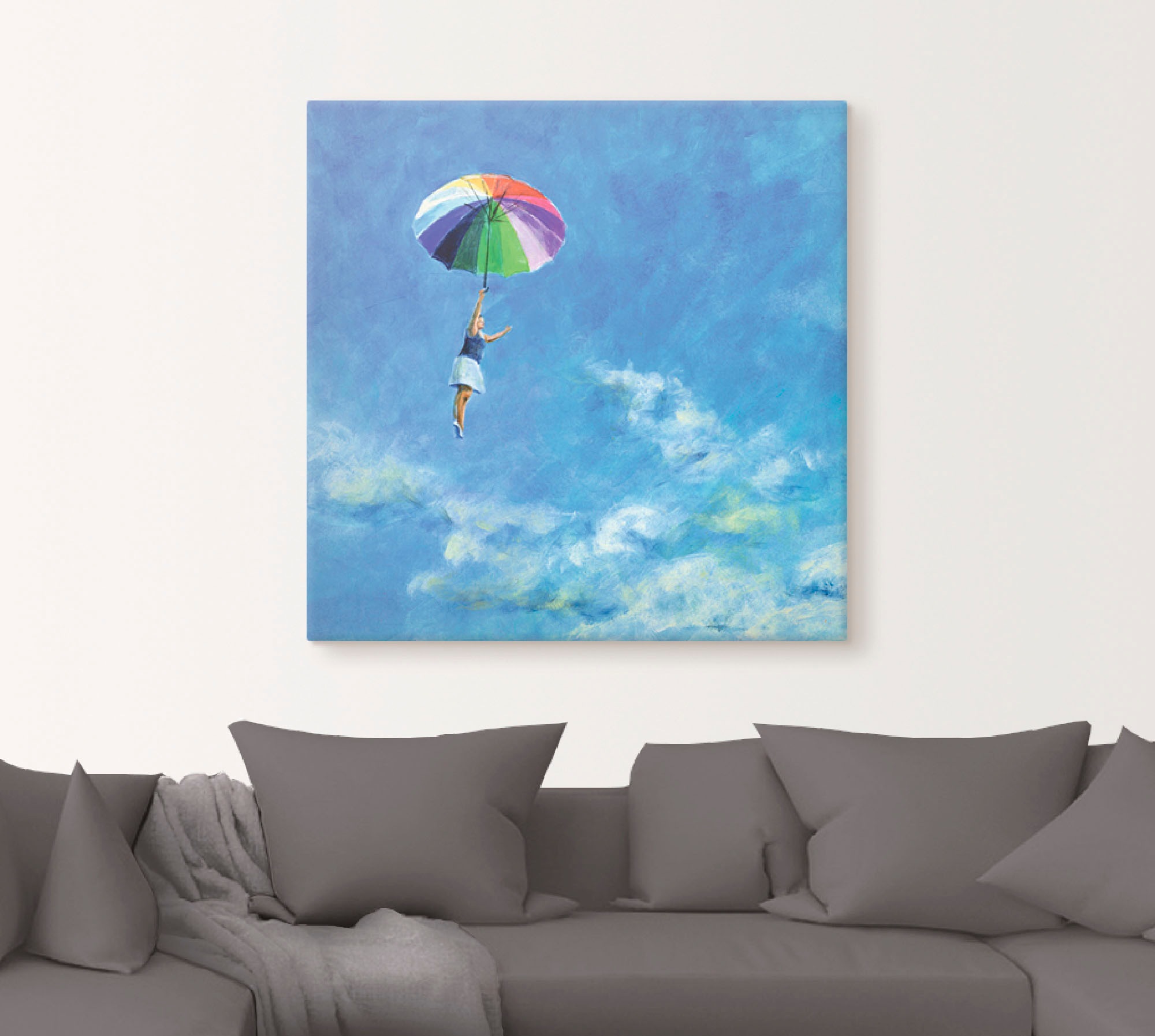 Artland Leinwandbild "Das Leben leben" Frau 1 Stk. tlg. als Leinwandbild, P günstig online kaufen