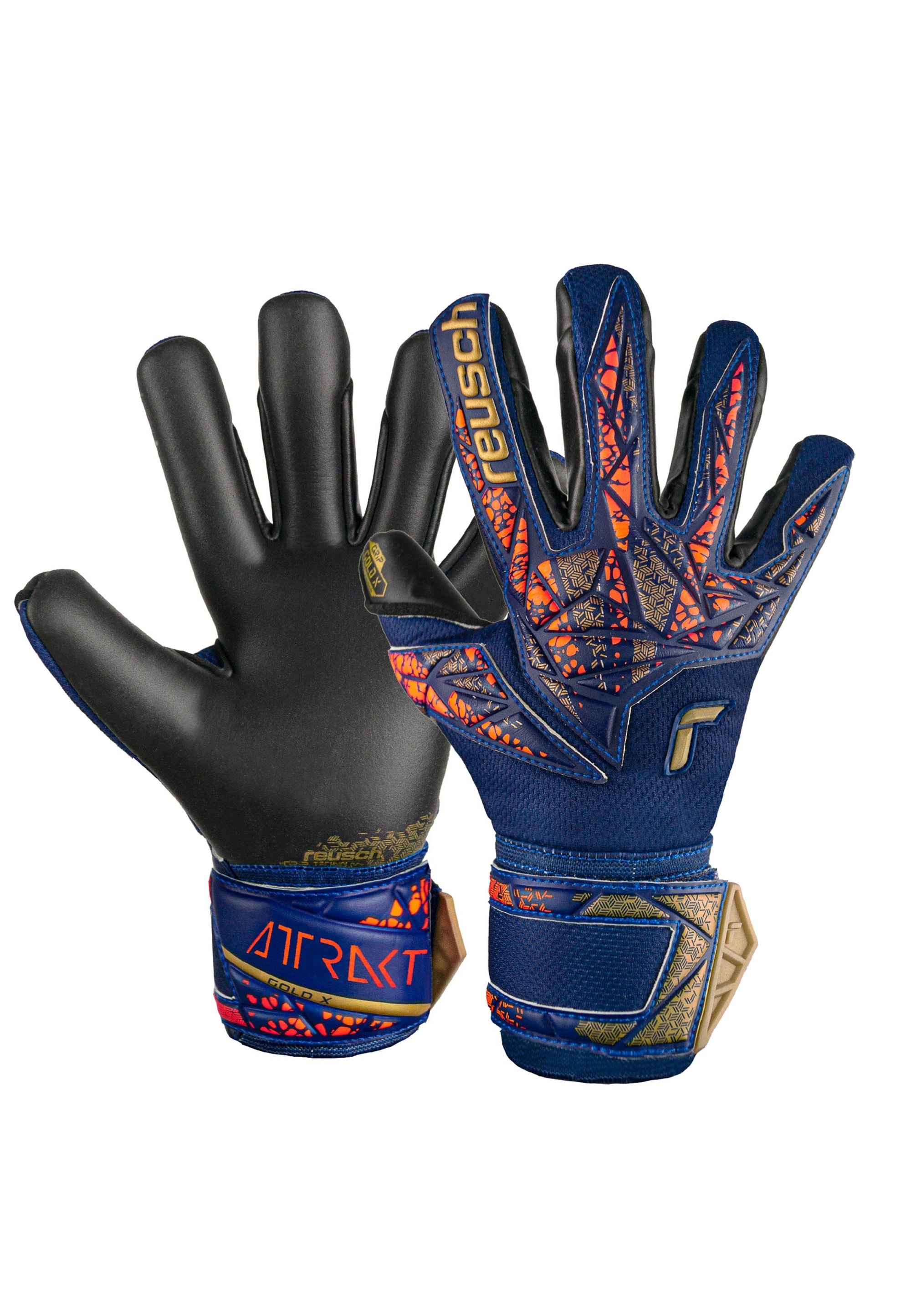 Reusch 1100000002199 "Attrakt Gold X Junior" mit Evolution Negative Cut