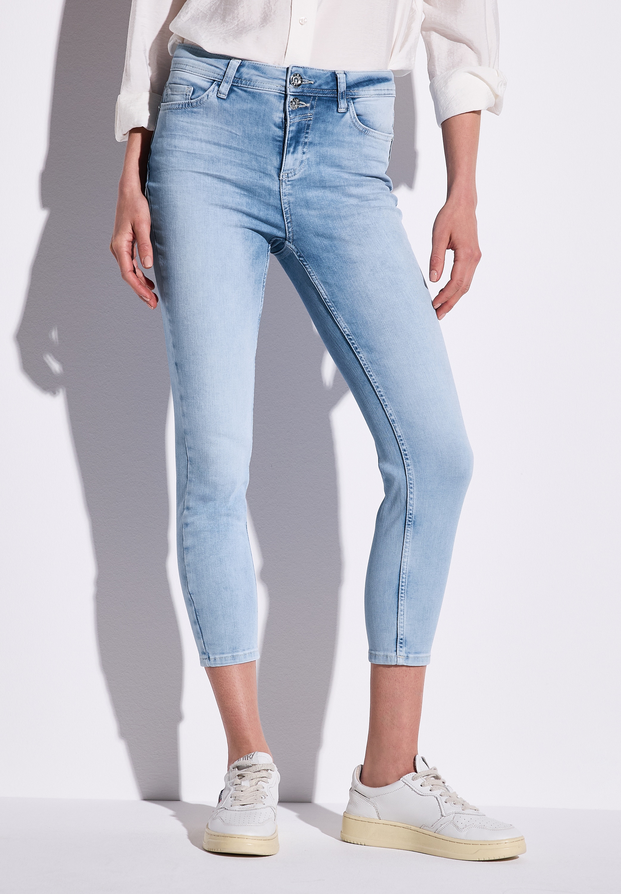 STREET ONE Slim-fit-Jeans, High Waist