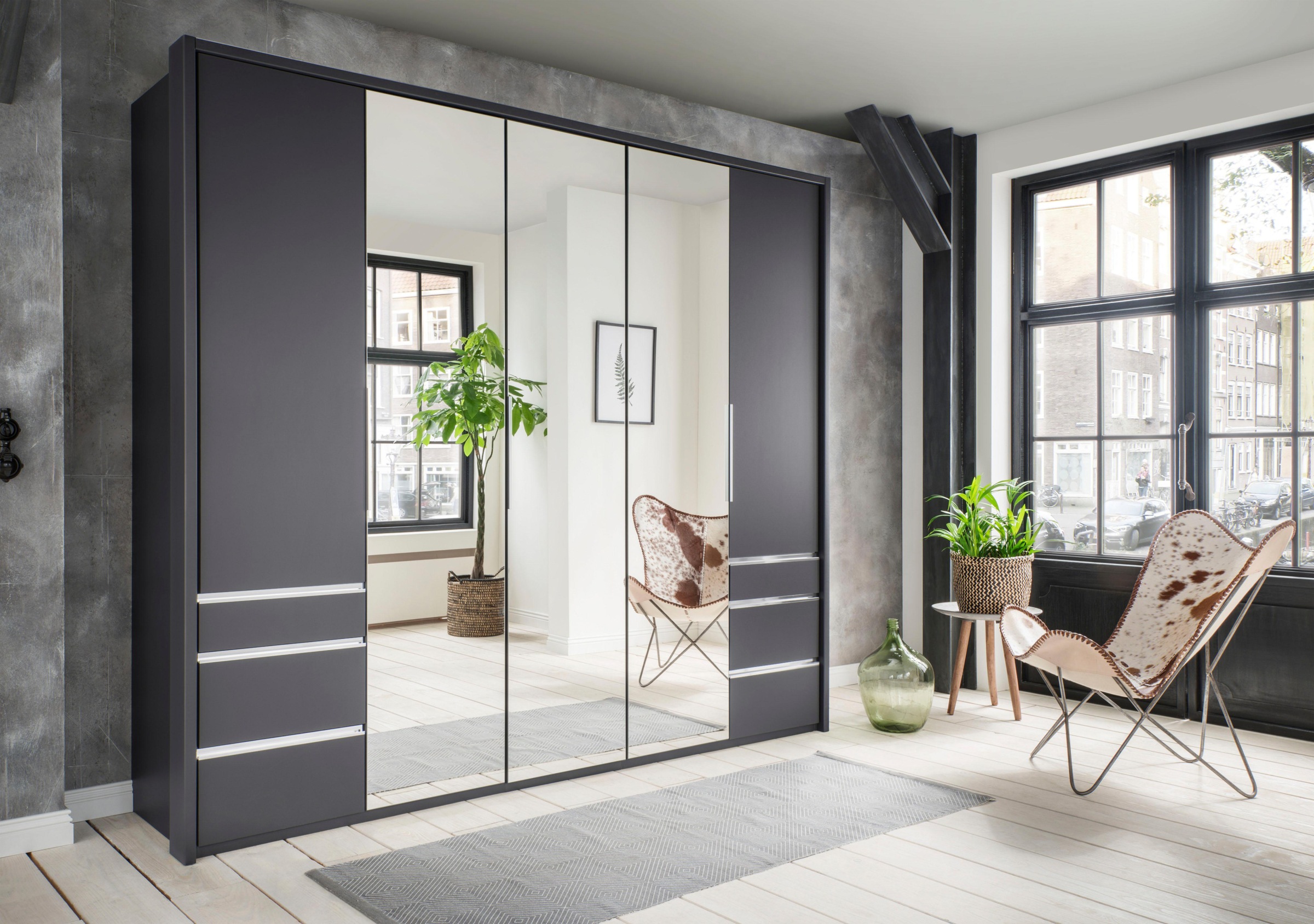 Fresh To Go Falttürenschrank »Everly«, mit Schubkästen