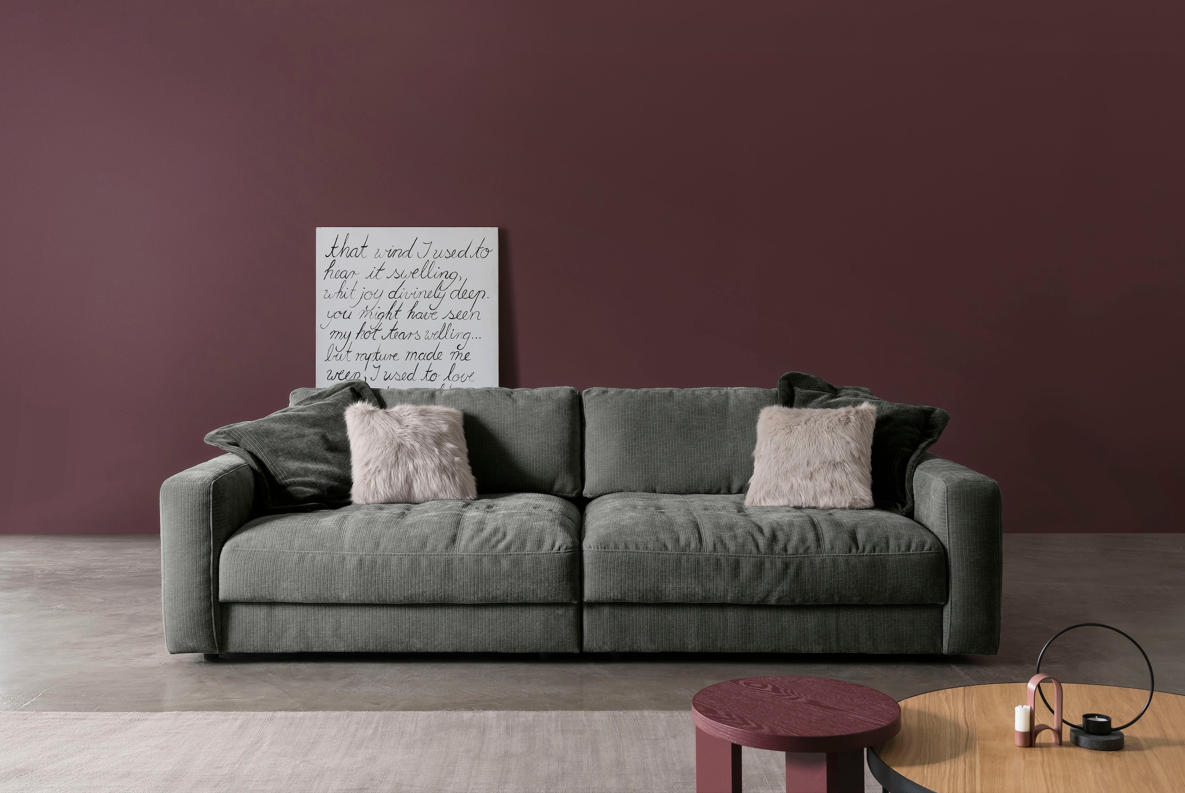 BETYPE Big-Sofa "Be Comfy", legerer Sitzkomfort, wahlweise mit manueller Si günstig online kaufen