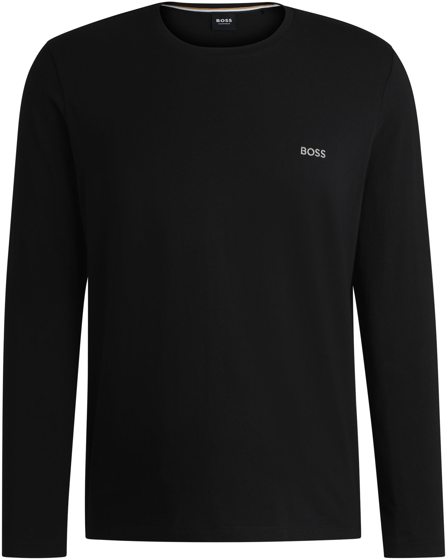 BOSS Langarmshirt »Mix&Match LS-Shirt R«, mit BOSS Stickerei auf der Brust