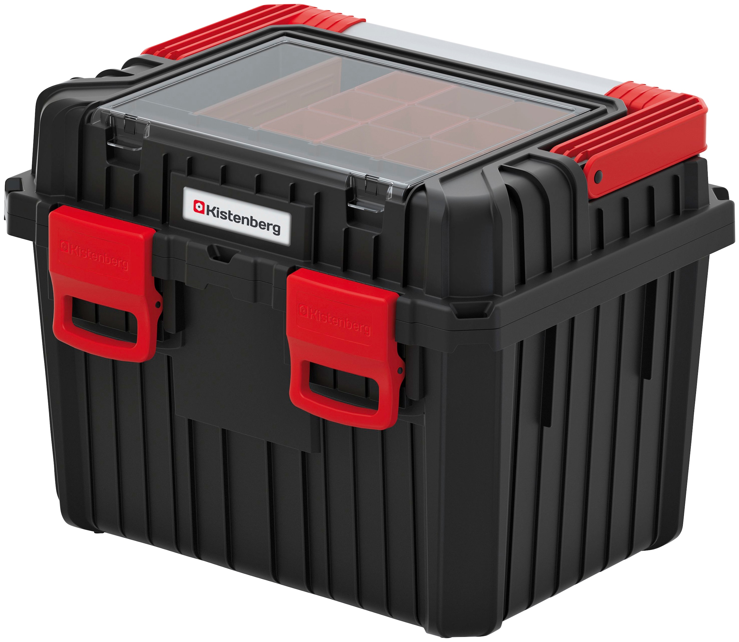 PROSPERPLAST Werkzeugbox "HEAVY", B:44,5cm H:33,7cm T:36cm, schwarz, Aufbewahrungsboxen, 44,5 x 36 x 33,7 kg