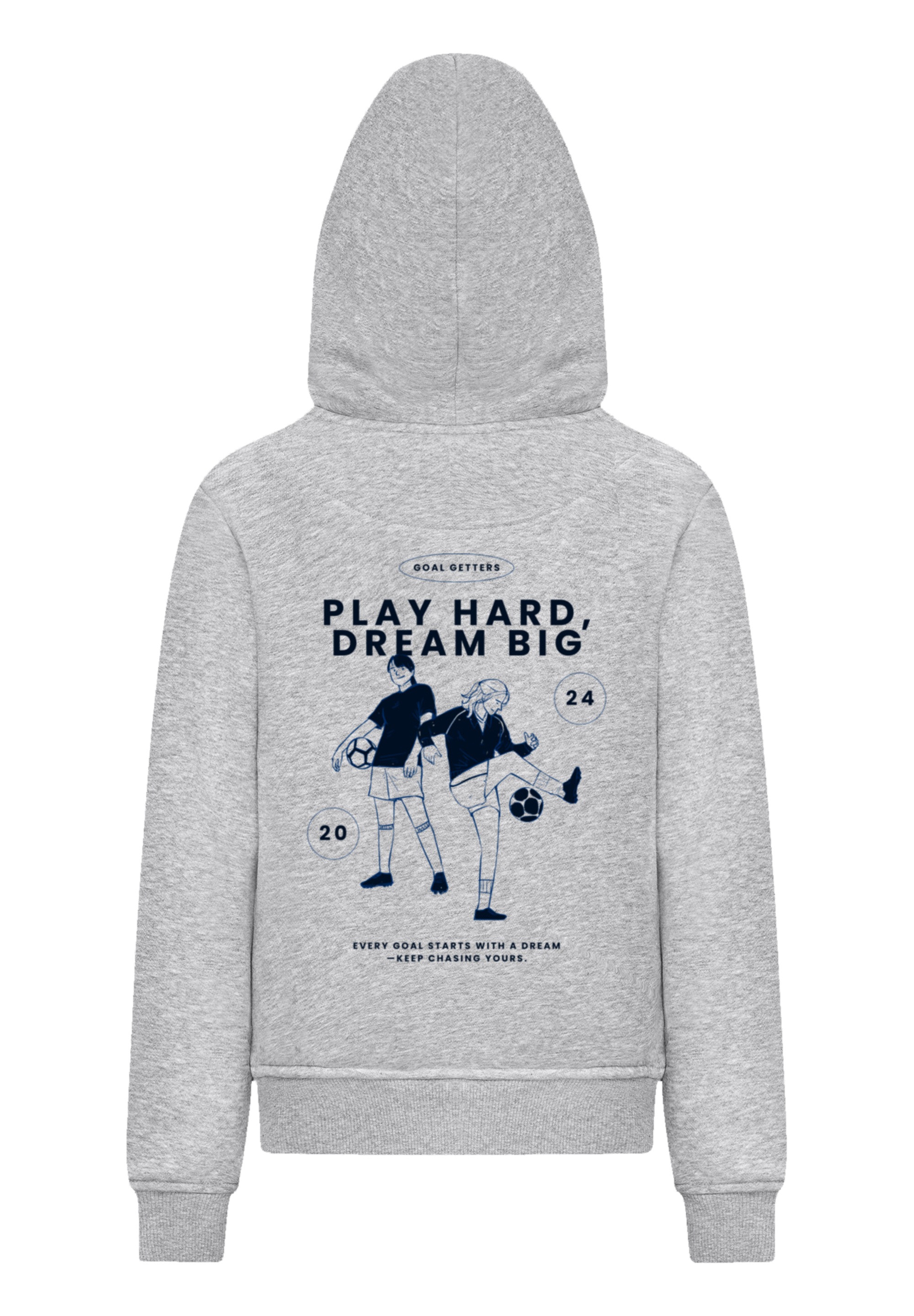 F4NT4STIC Kapuzenpullover »Play Hard Dream Big Goal Getters Edition«, Premium Qualität