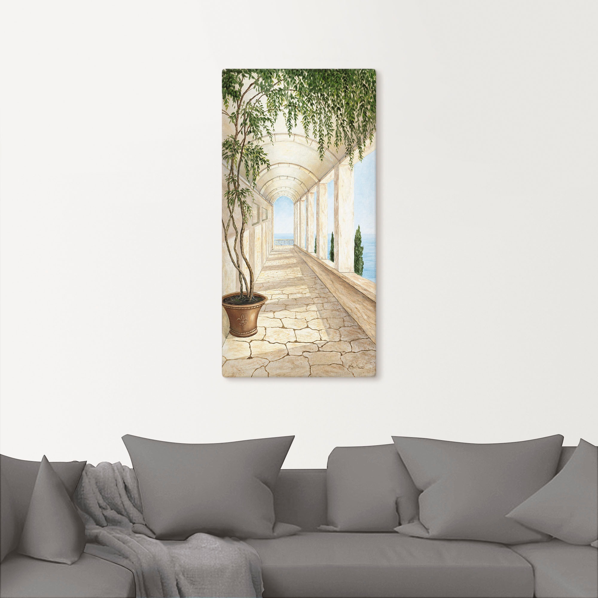 Artland Wandbild "Capri" Gebäude 1 Stk. tlg. als Alubild, Outdoorbild, Lein günstig online kaufen