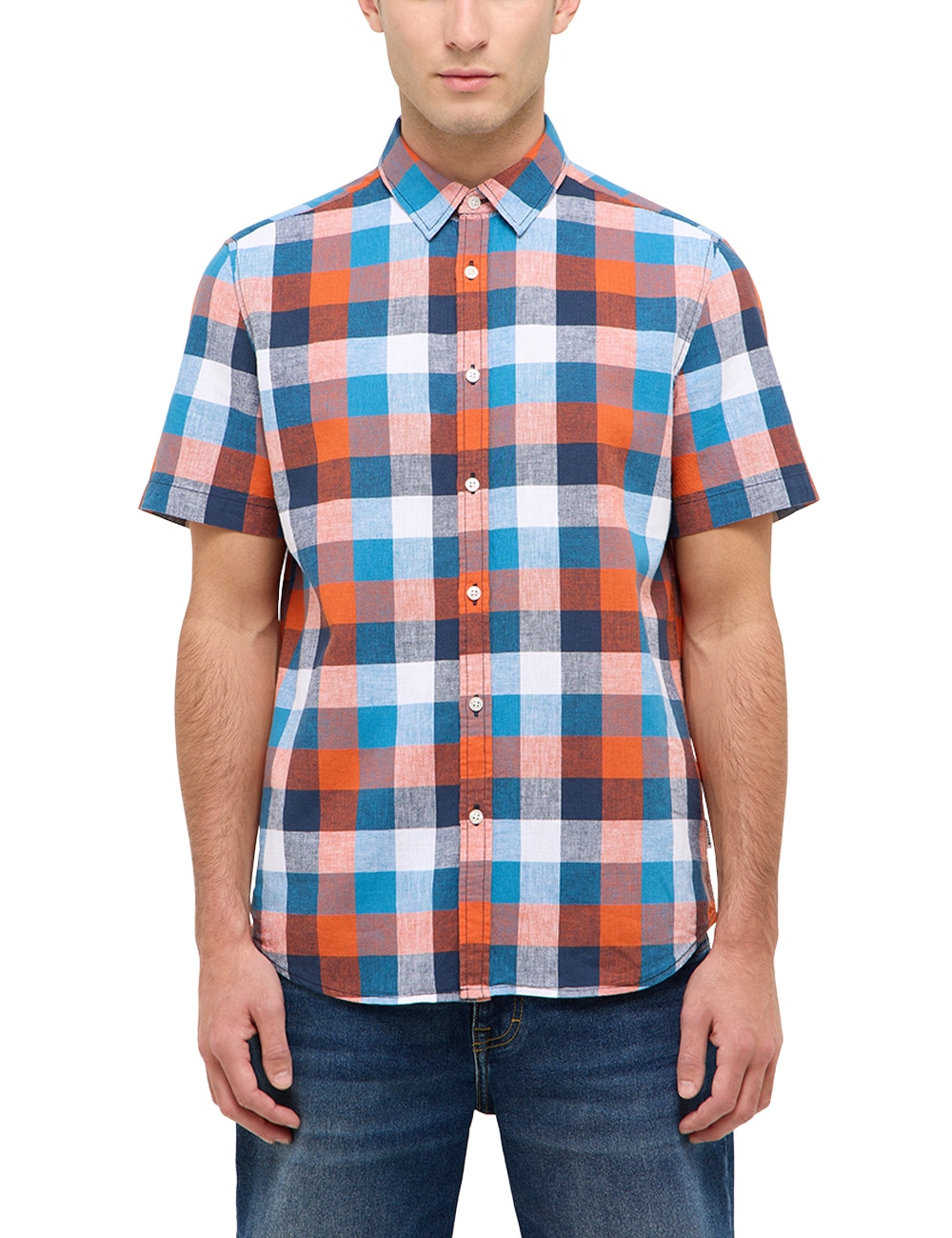 MUSTANG Kurzarmhemd "Herren Style Berkeley" günstig online kaufen