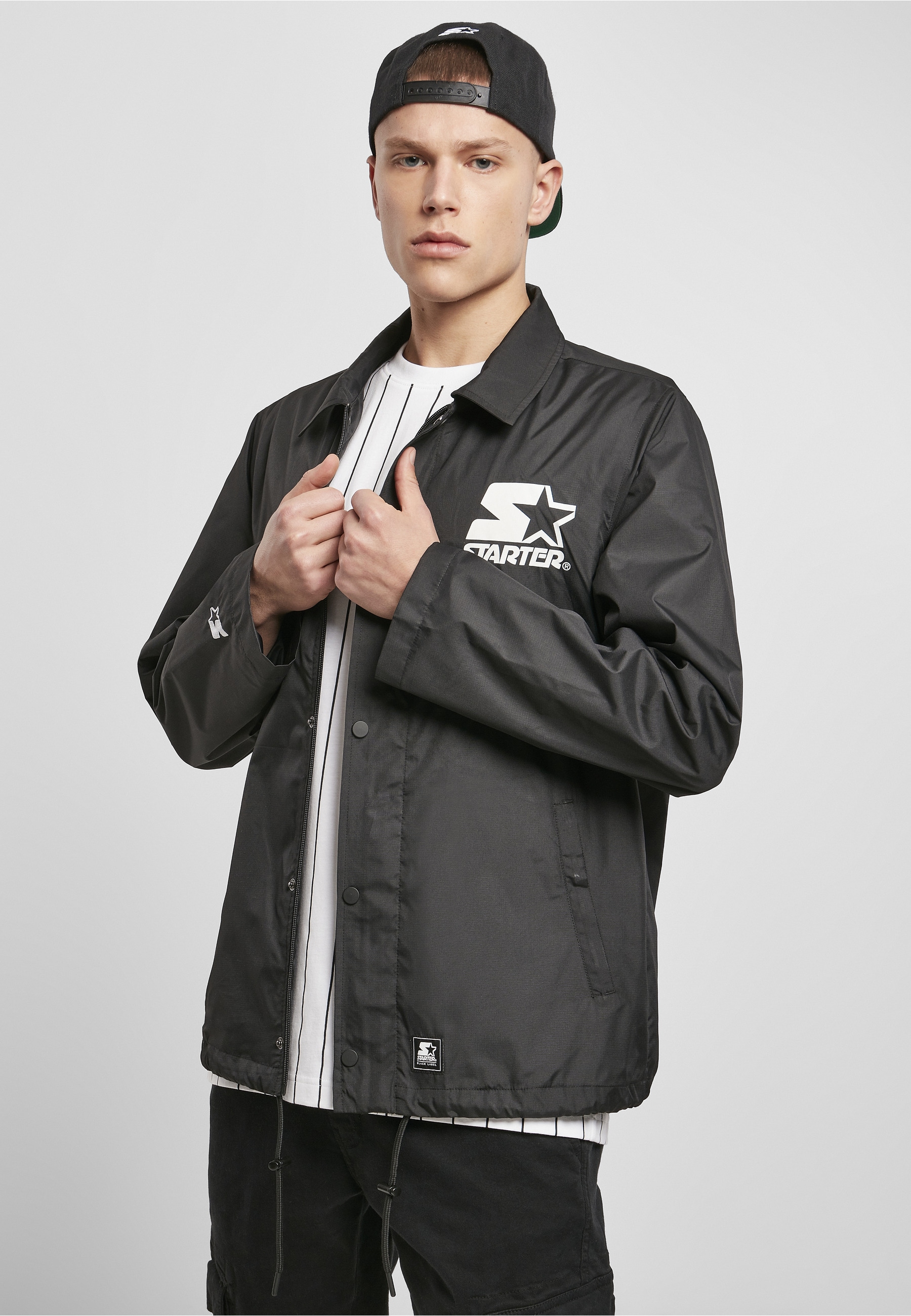 Starter Black Label Allwetterjacke »Starter Black Label Herren Starter Coach Jacket« 1 Stk. tlg. ohne Kapuze