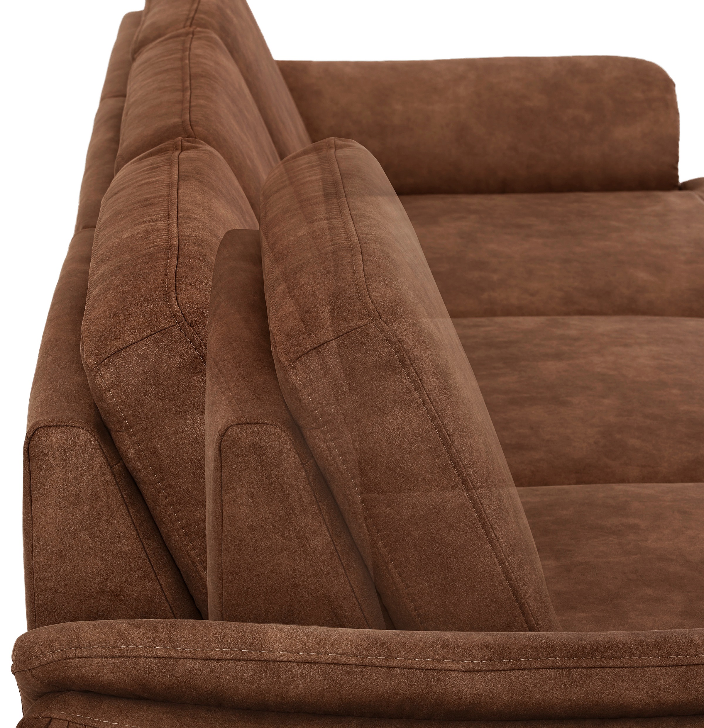 Home affaire Ecksofa »Palace L-Form«, incl. Sitztiefenverstellung, wahlweise mit Bettfunktion und Stauraum