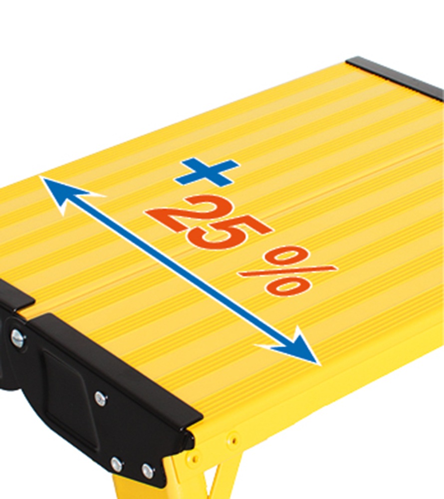 Thumbnail - KRAUSE Trittleiter "Treppy Plusline pink" Aluminium, 1x1 Stufen, Arbeitshöhe ca. 220 cm