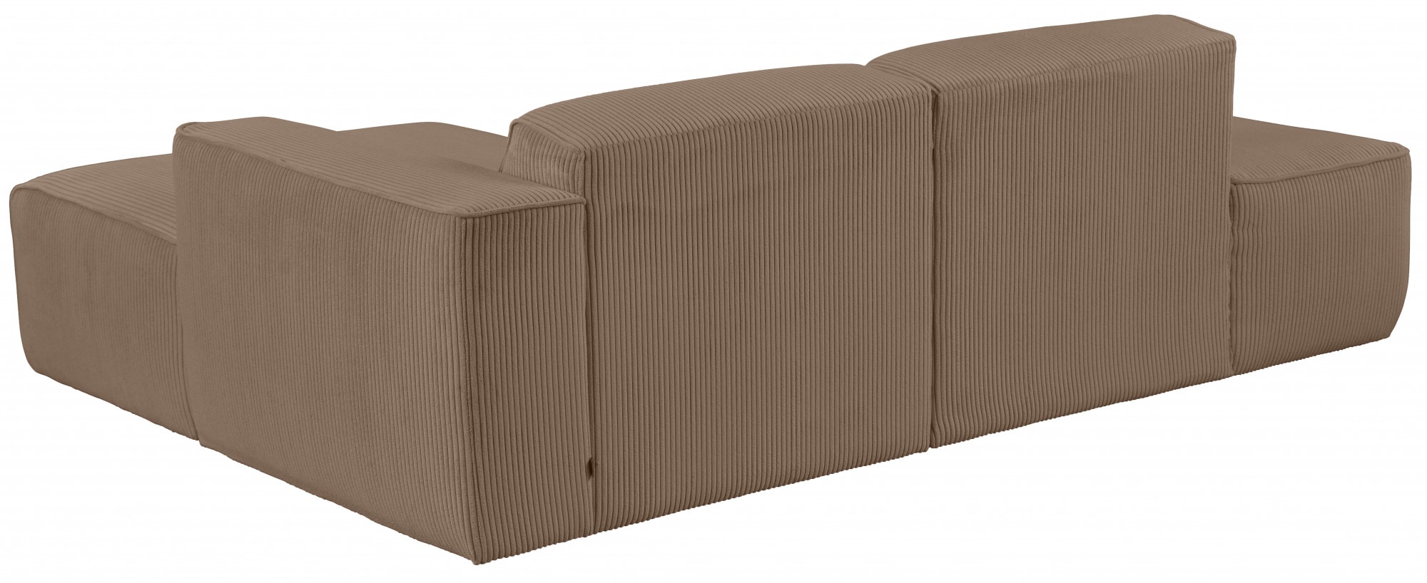 andas Ecksofa »Noord«, mit Kedernaht, Breite 227 cm, Cord, Struktur, Webstoff