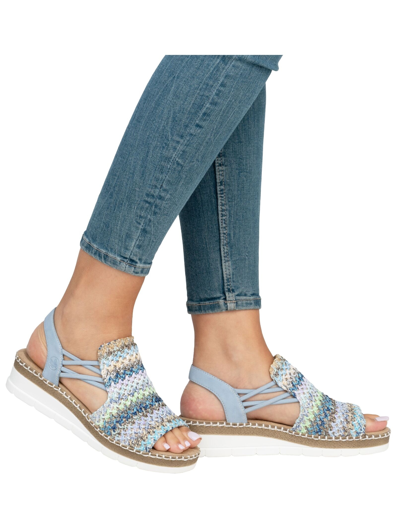 Rieker Keilsandalette »Rieker Sandalen Textil«