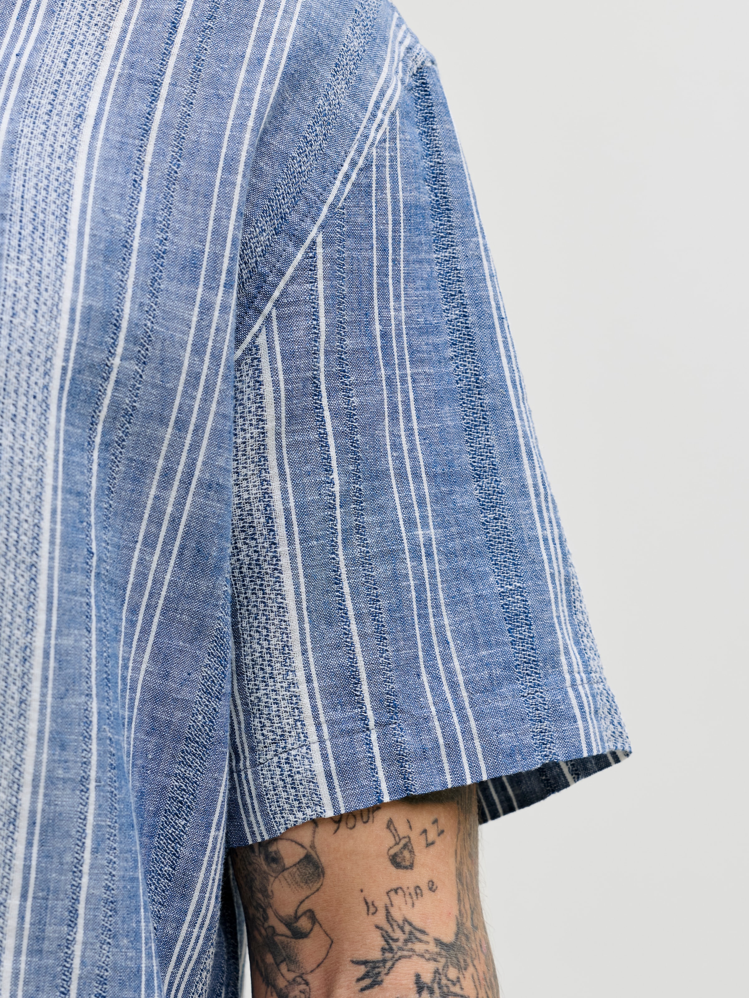 Jack & Jones Kurzarmhemd »JPRBLUSUMMER LIN. BLEN DOBBY SS SHIRT SN«