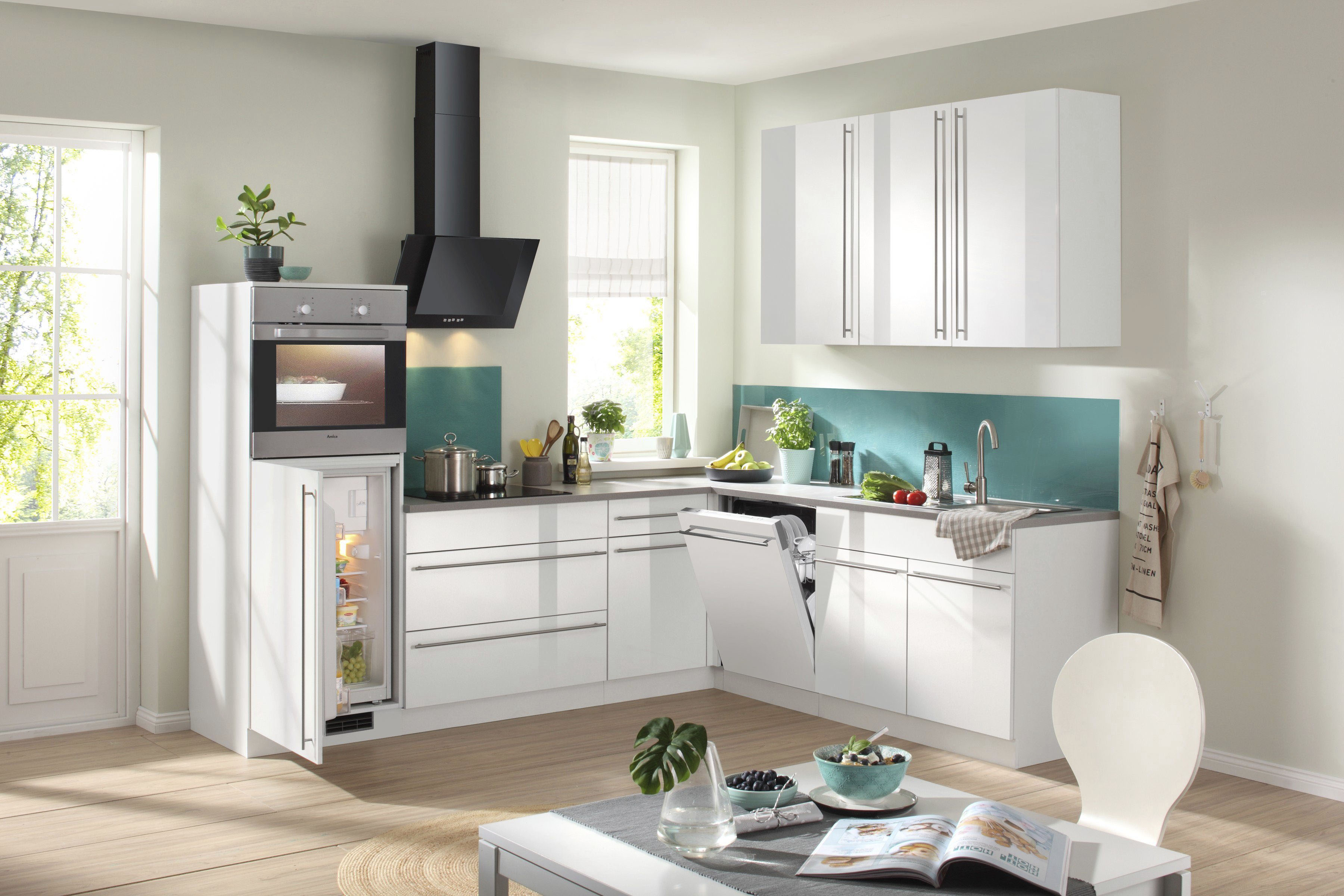 Thumbnail - wiho Küchen Winkelküche "Chicago, TOPSELLER" ohne E-Geräte, Stellbreite 260/220 cm