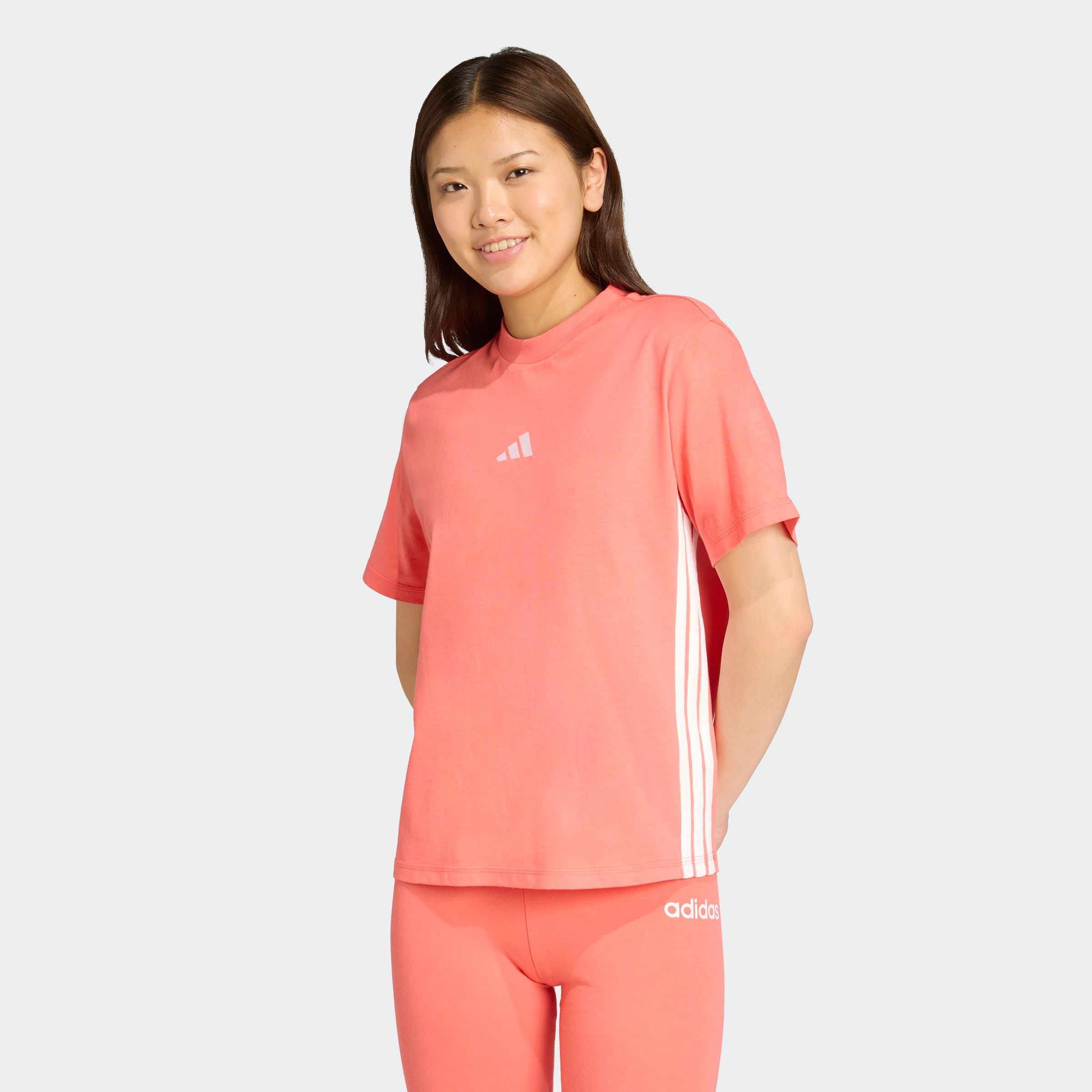adidas Sportswear T-Shirt "ESSENTIALS 3-STREIFEN COTTON" günstig online kaufen