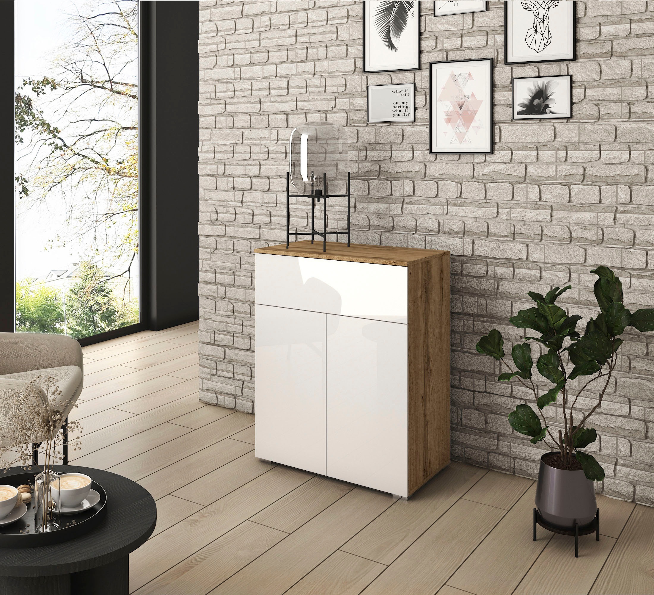 OTTO home Sideboard "PARIS" 1 Stk. tlg. Moderne 72cm breite grifflose Kommo günstig online kaufen