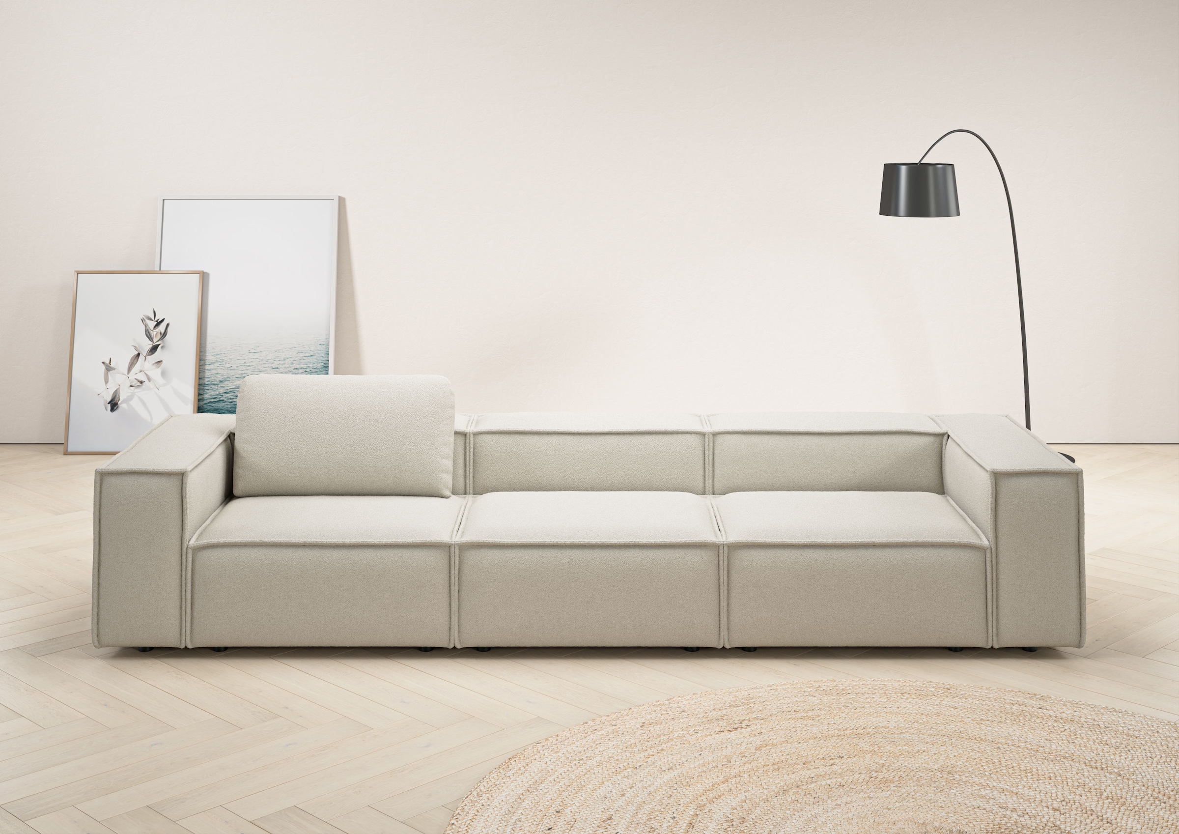 Home affaire 3,5-Sitzer "Watertown, modernes Big-Sofa XXL, 336 cm Breite, a günstig online kaufen