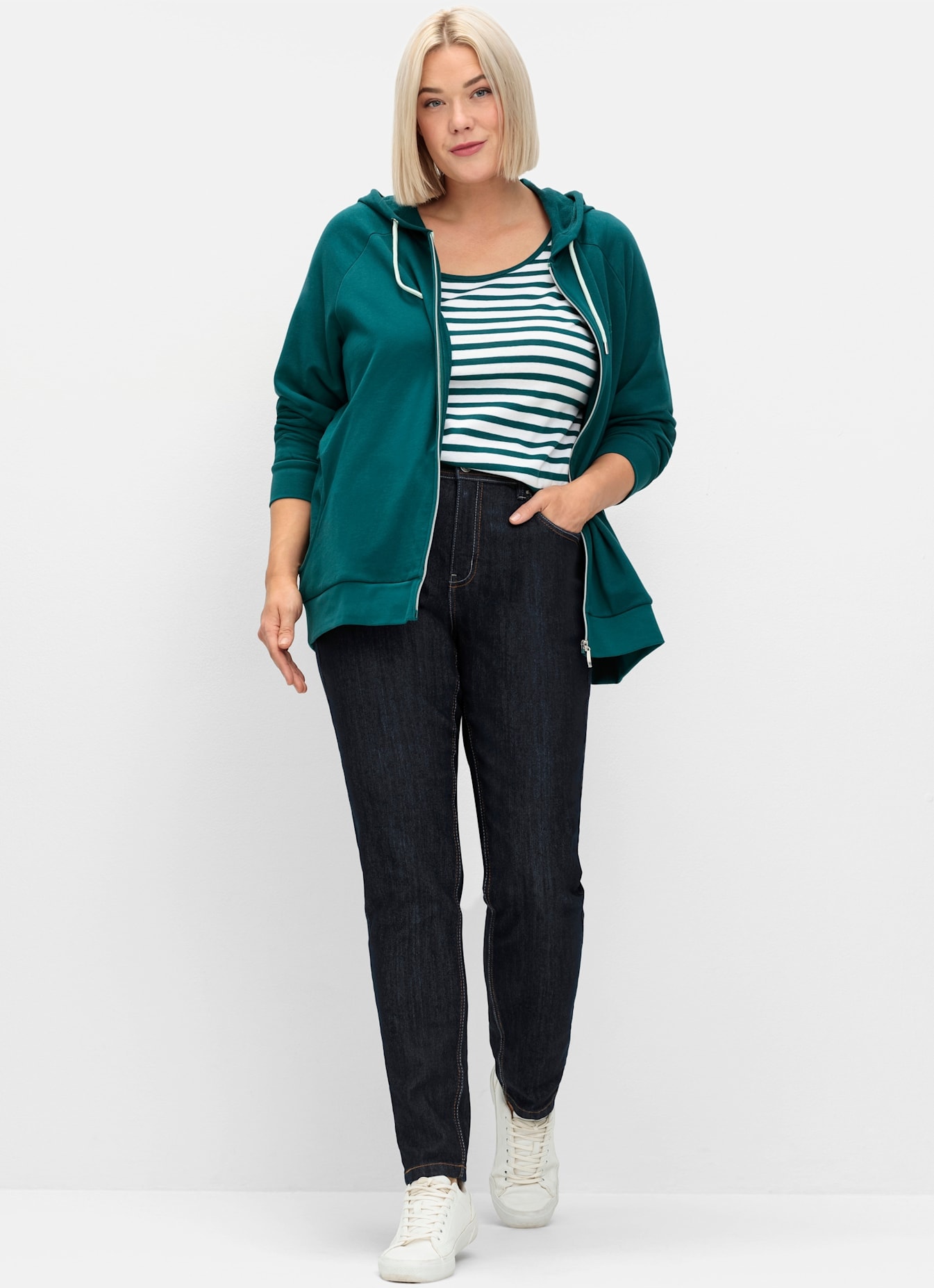 Sheego Kurzarmshirt "T-Shirt", 1 Stk. günstig online kaufen