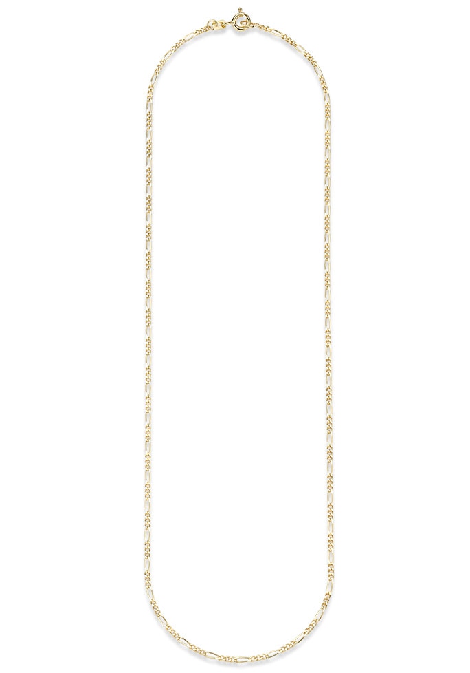 Bruno Banani Collierkettchen »Schmuck Geschenk Gold 333 Halsschmuck  Halskette Figarokette schmal«, zu Hoodie, Kleid, Shirt, Jeans, Sneaker! Anlass  Geburtstag Weihnachten für kaufen | BAUR