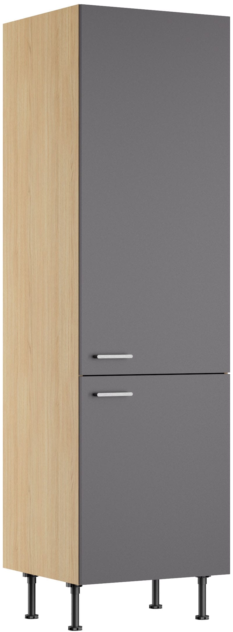 KOCHSTATION Vorratsschrank "KS-Lucy" Breite 60 cm, mit 2 Türen, Soft-Close, höhenverstellbare Füße