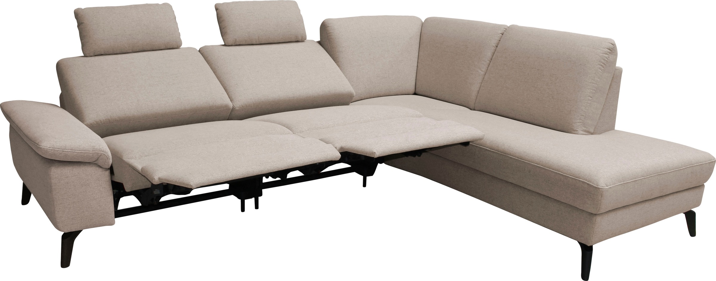 alina Ecksofa, inkl. Kopfstützen, wahlweise mit Relaxfunktion, Breite: 267 cm