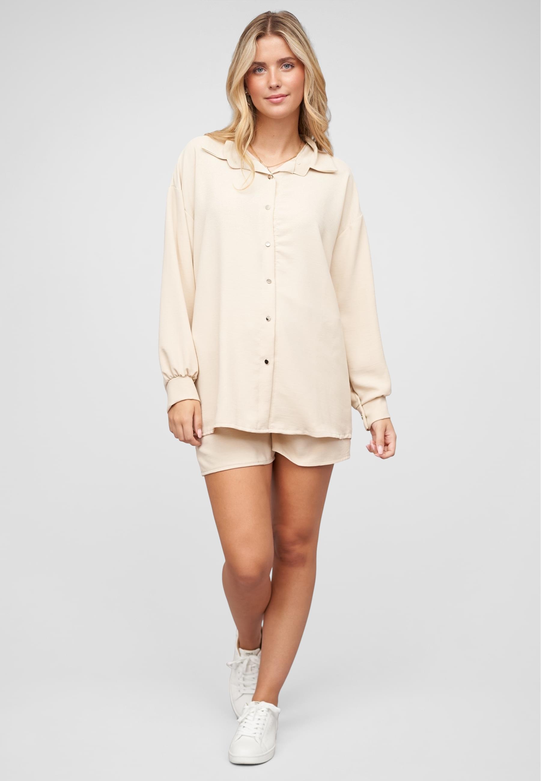 CLOUD 5IVE Longsleeve »CLOUD 5IVE Cloud5ive Musselin Bluse« 1 Stk. tlg.