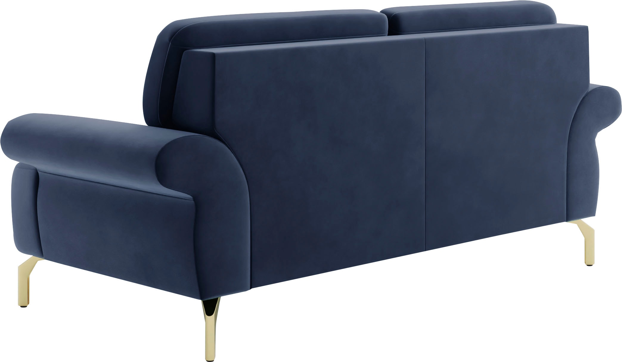 sit&more 2-Sitzer »Orient 1«, inkl. 2 Zierkissen mit Strass-Stein, goldfarbene Metallfüße