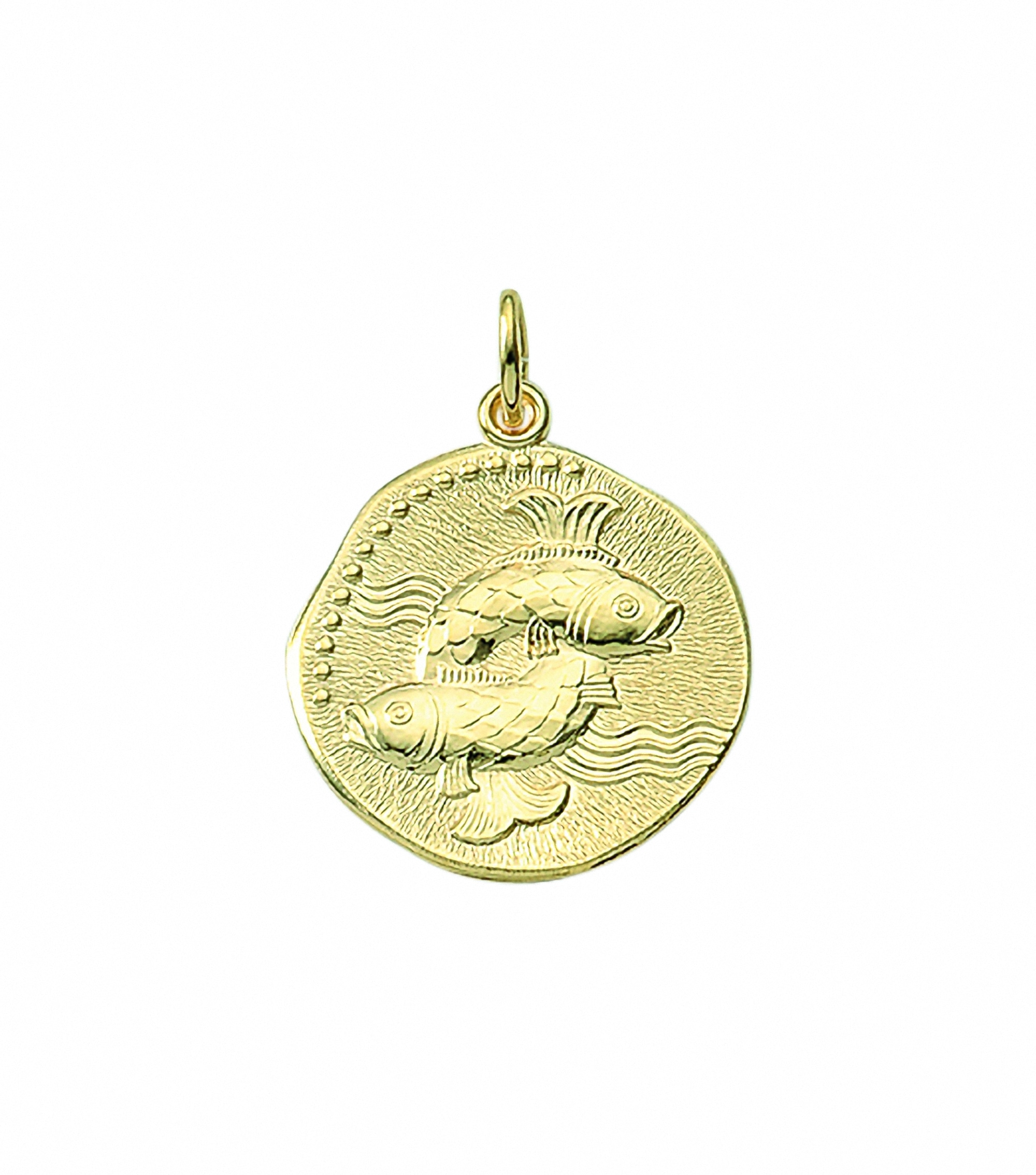 Adelia´s Kette mit Anhänger »333 Gold Sternzeichen Anhänger Fisch Ø 18,2 mm«, Schmuckset - Set mit Halskette