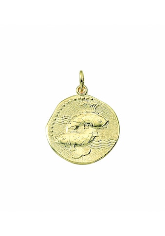 Kette mit Anhänger »333 Gold Sternzeichen Anhänger Fisch Ø 18,2 mm«, Schmuckset - Set...